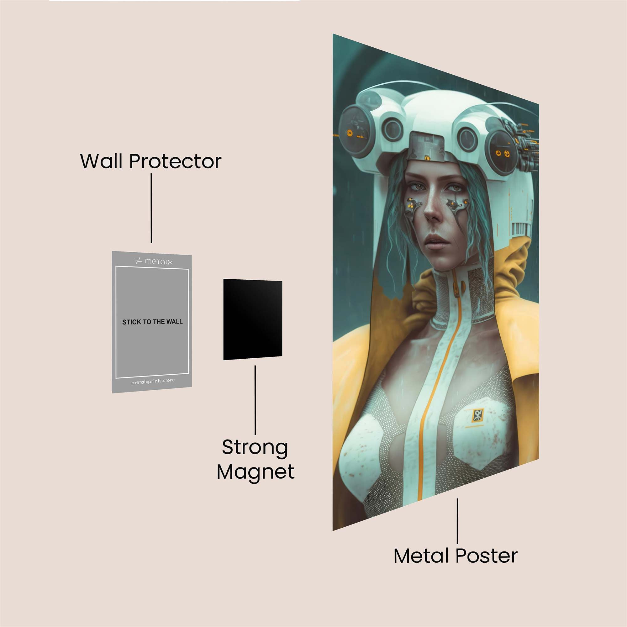 Cyber Enigma Safe Wall Magnetic / M