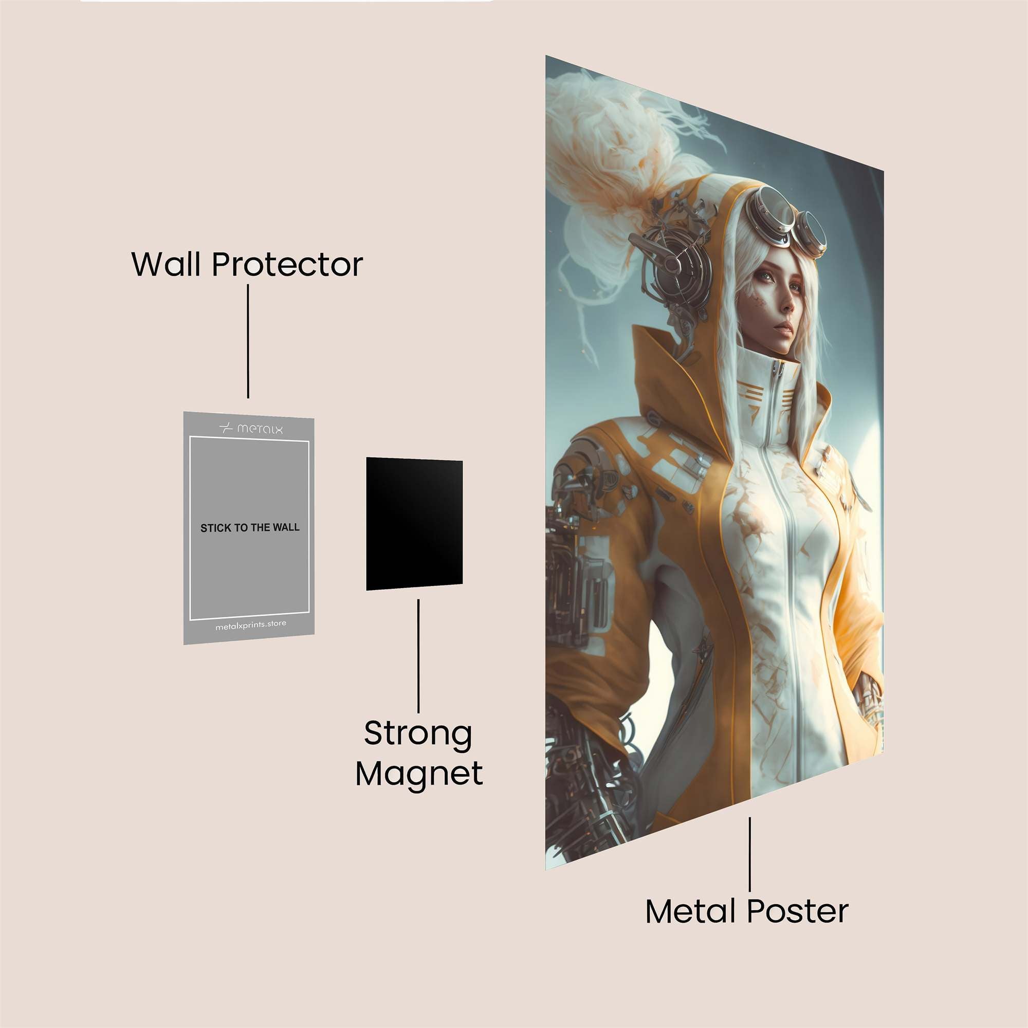 Cyber Enigma Safe Wall Magnetic / M