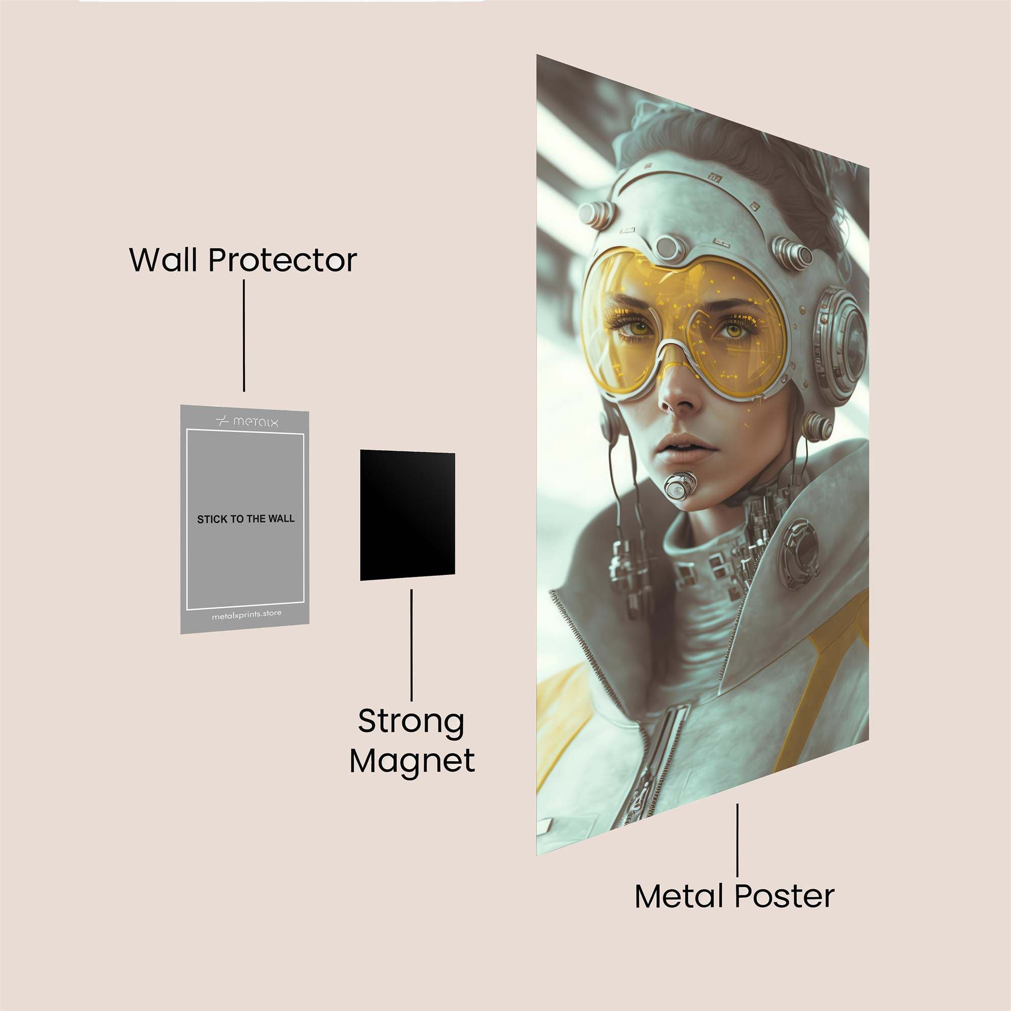 Cybernetic Intrigue Safe Wall Magnetic / M