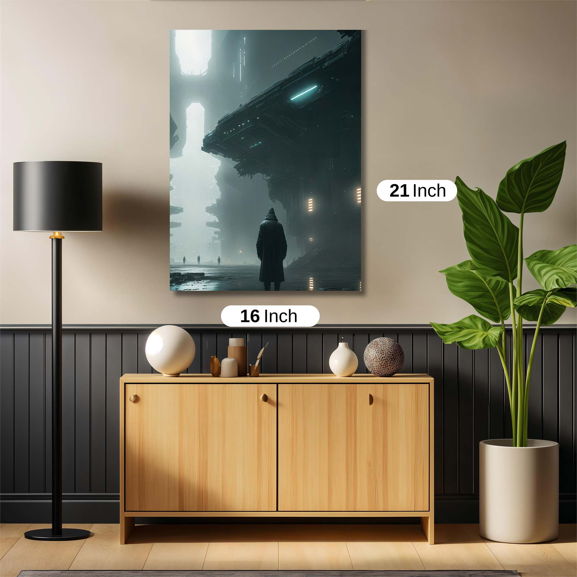 Cyberpunk Menace Safe Wall Magnetic / M