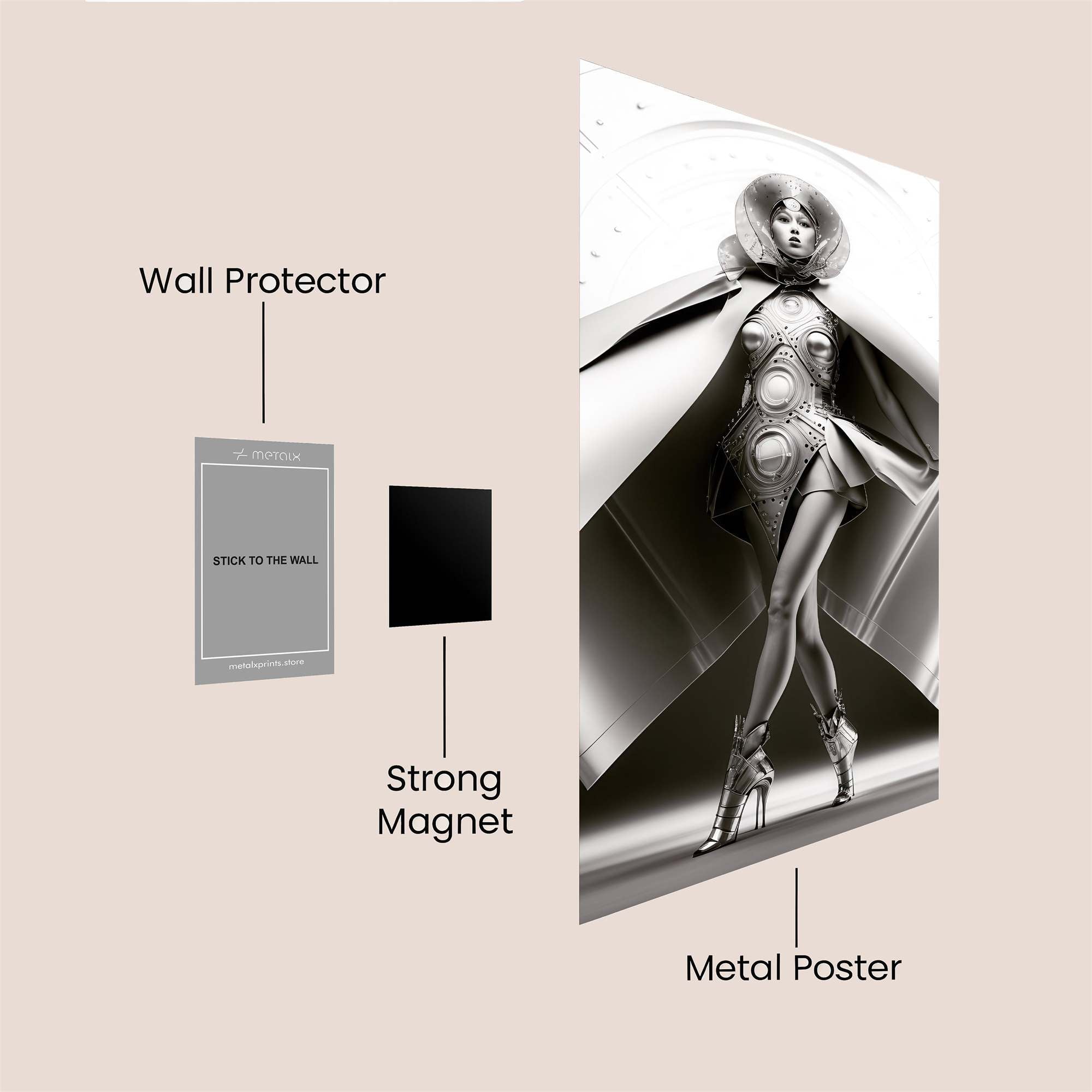 Lady Gaga Majestic Safe Wall Magnetic / M