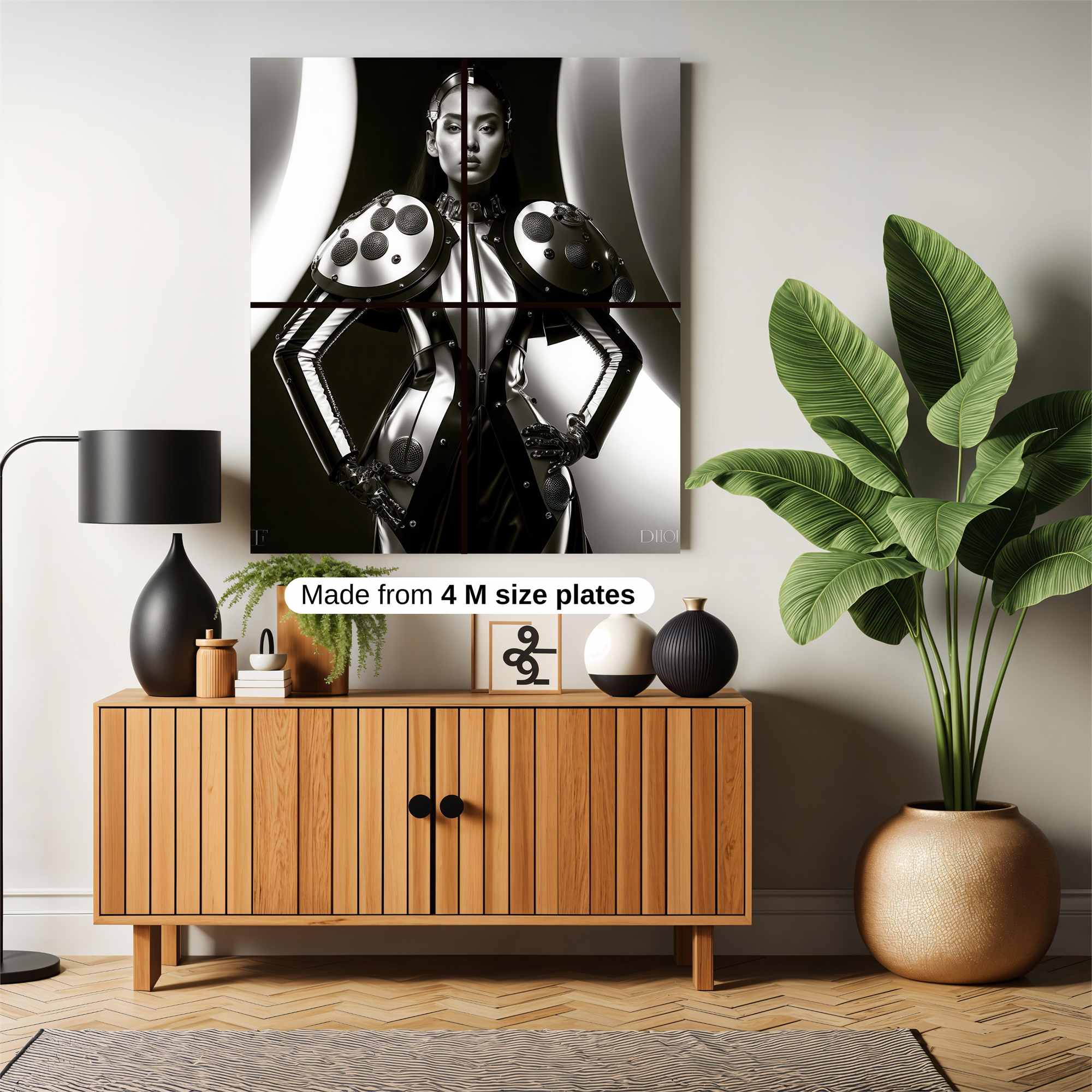 Futuristic Elegance Safe Wall Magnetic / M