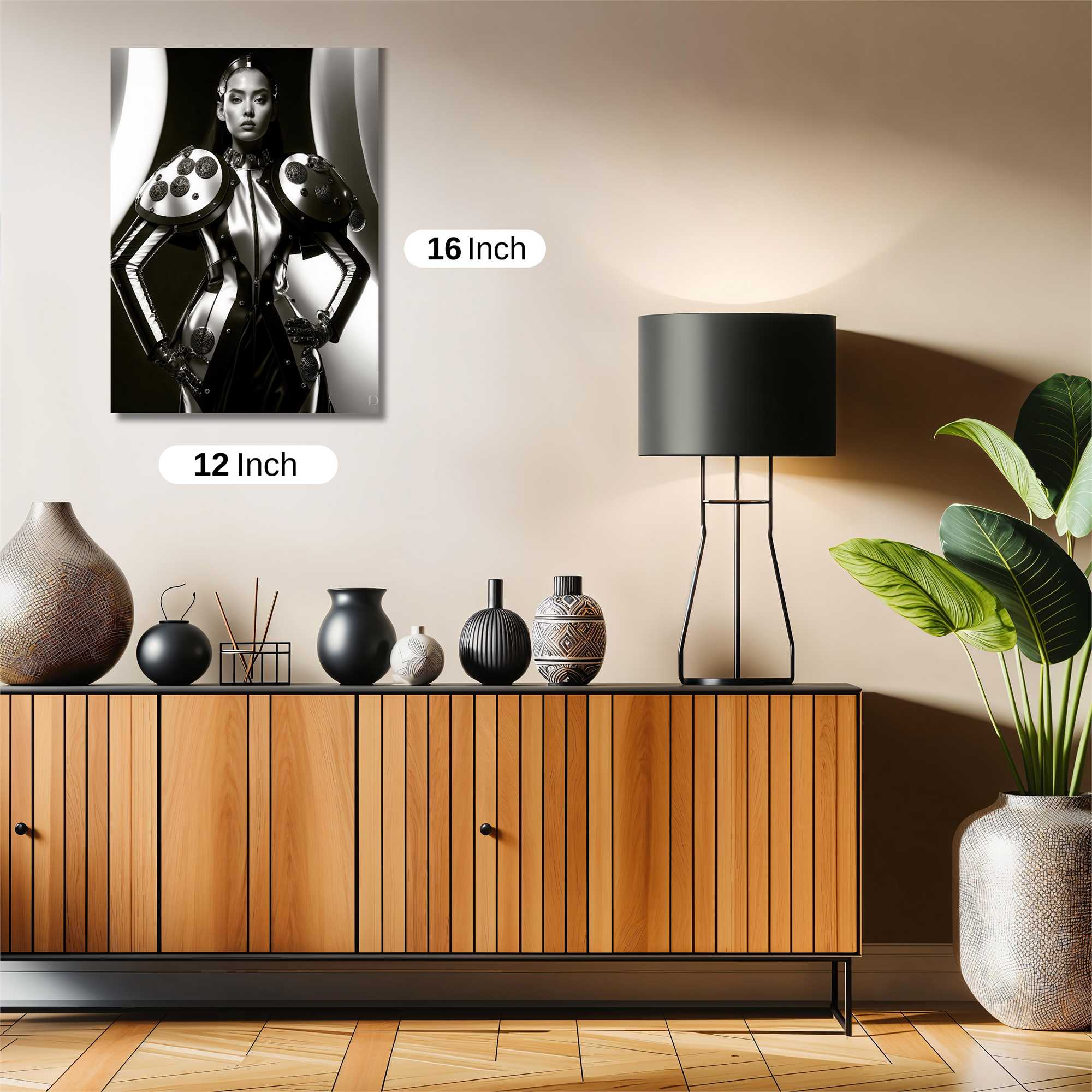 Futuristic Elegance Safe Wall Magnetic / M