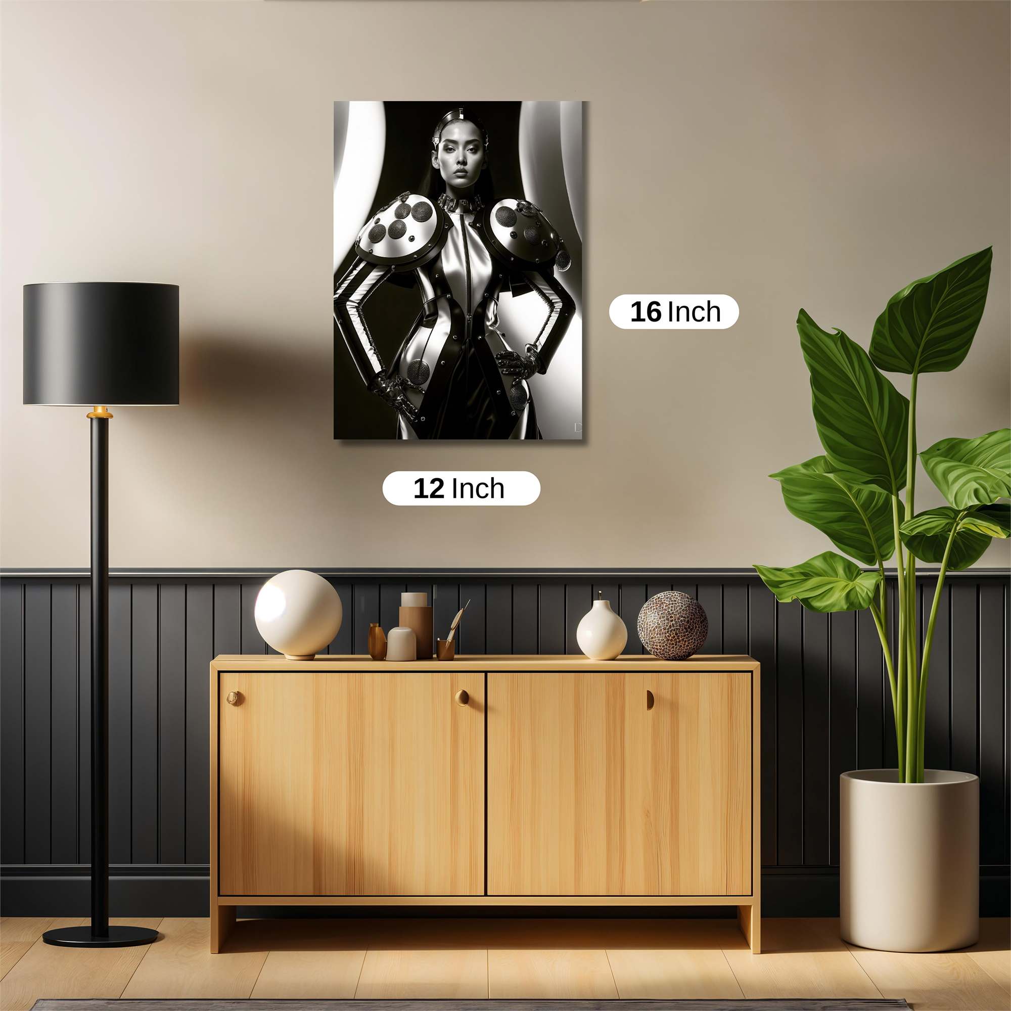 Futuristic Elegance Safe Wall Magnetic / M