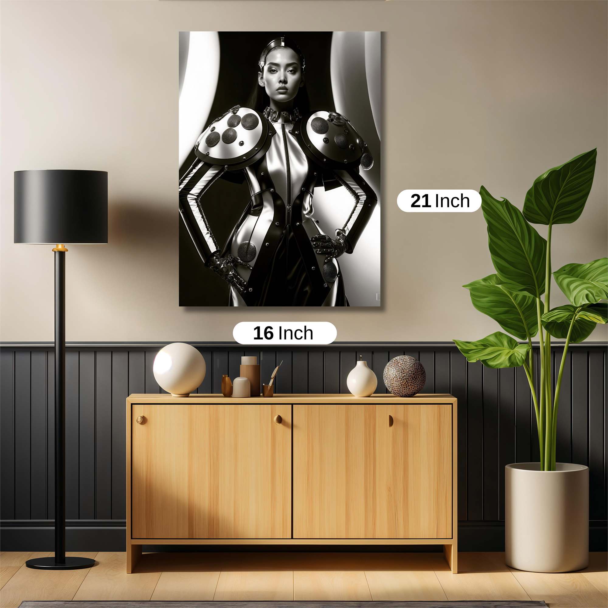 Futuristic Elegance Safe Wall Magnetic / M