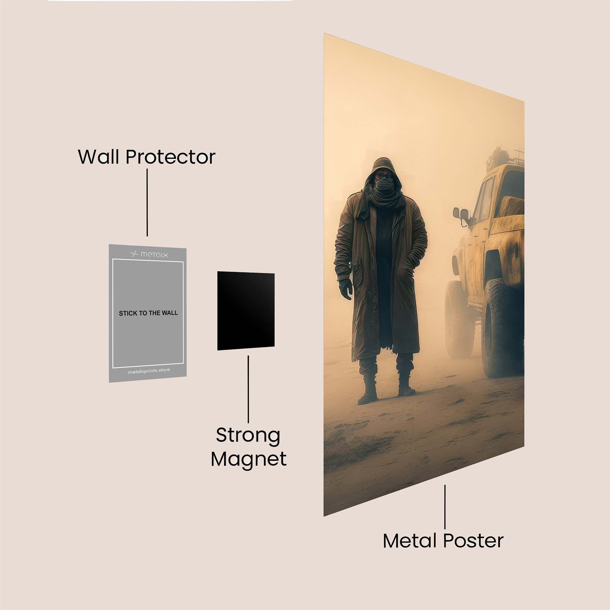 Cyber Wasteland Safe Wall Magnetic / M