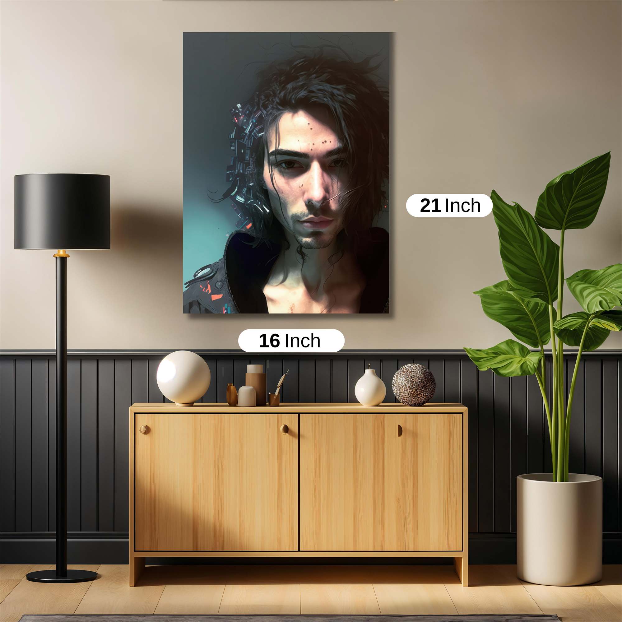 Cyberpunk Elegance Safe Wall Magnetic / M