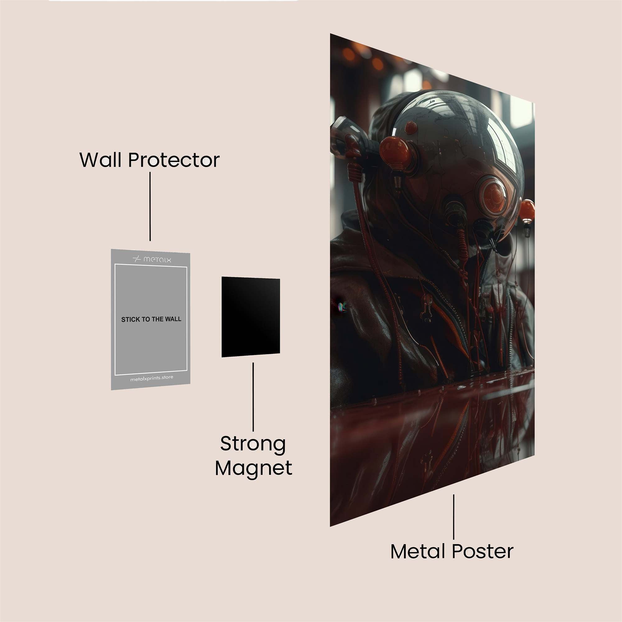 Diver Despair Safe Wall Magnetic / M