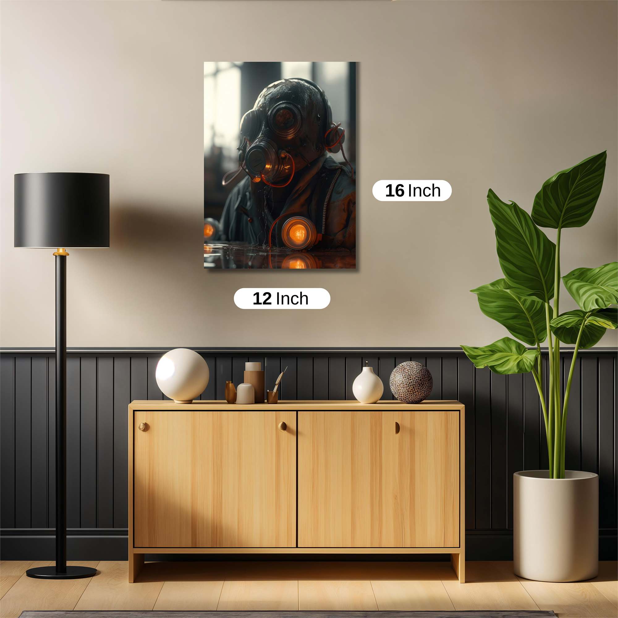 Gas Mask Gloom Safe Wall Magnetic / M