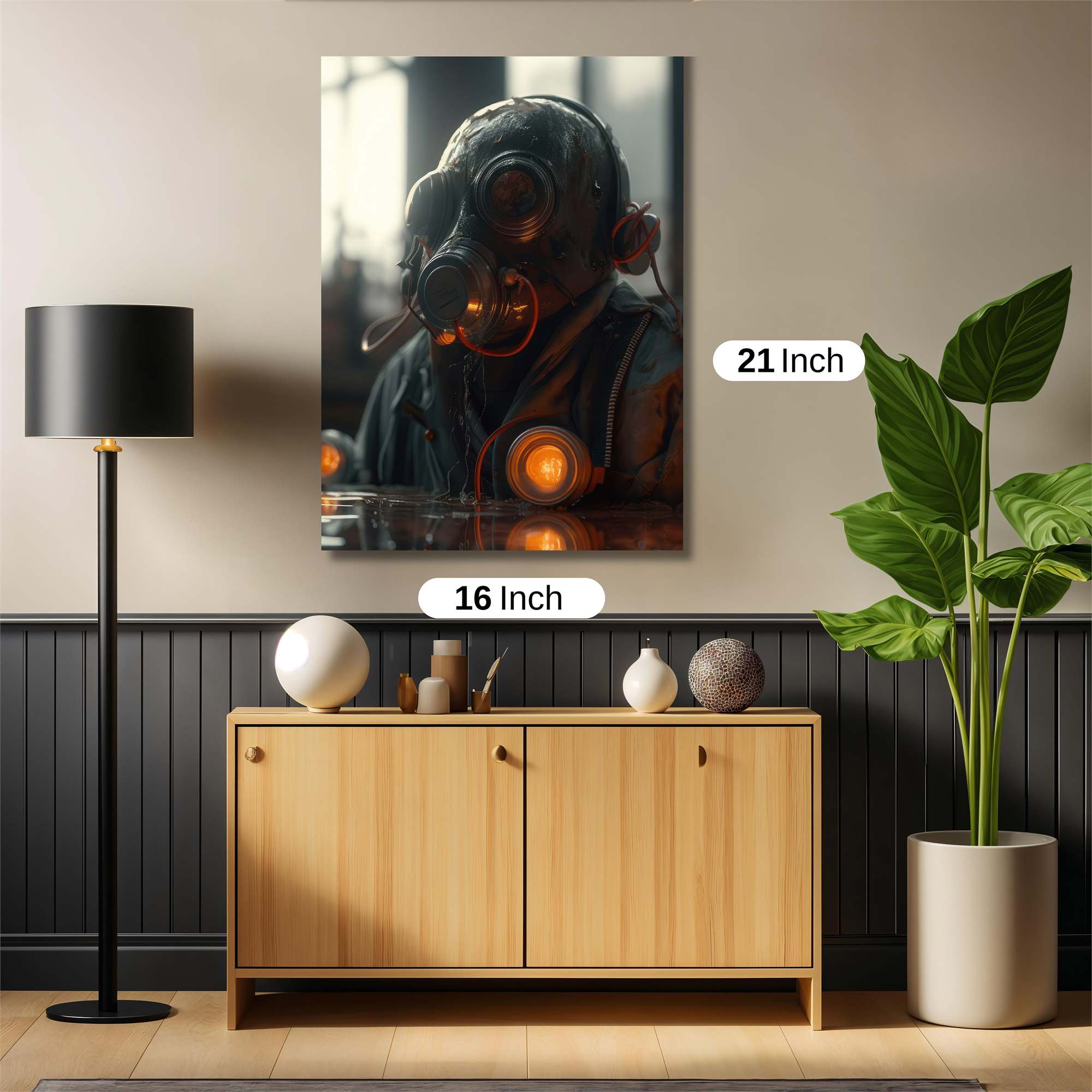 Gas Mask Gloom Safe Wall Magnetic / M