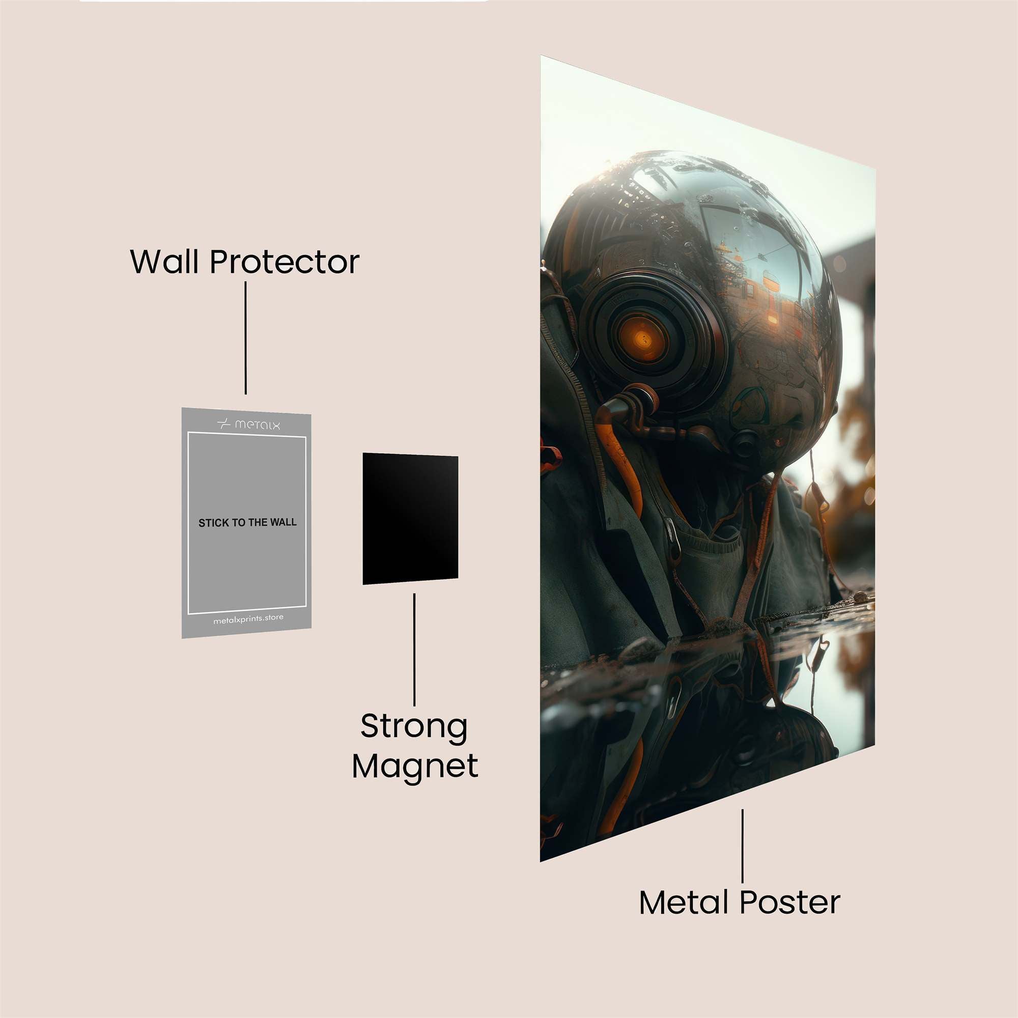 Diver Despair Safe Wall Magnetic / M