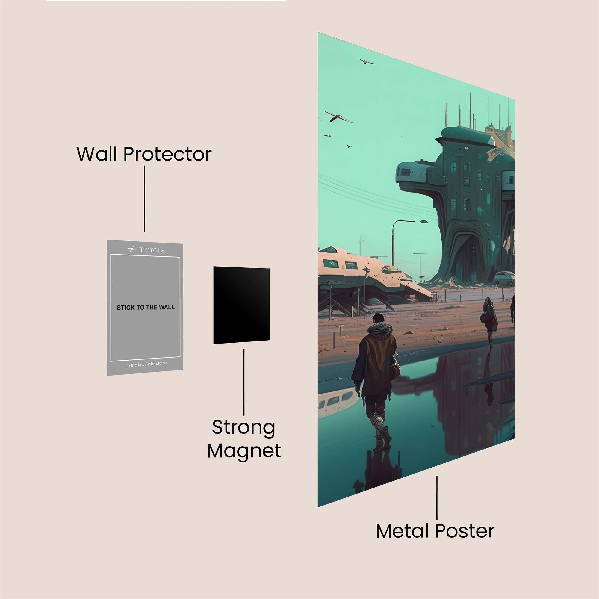 NeonRuins Safe Wall Magnetic / M