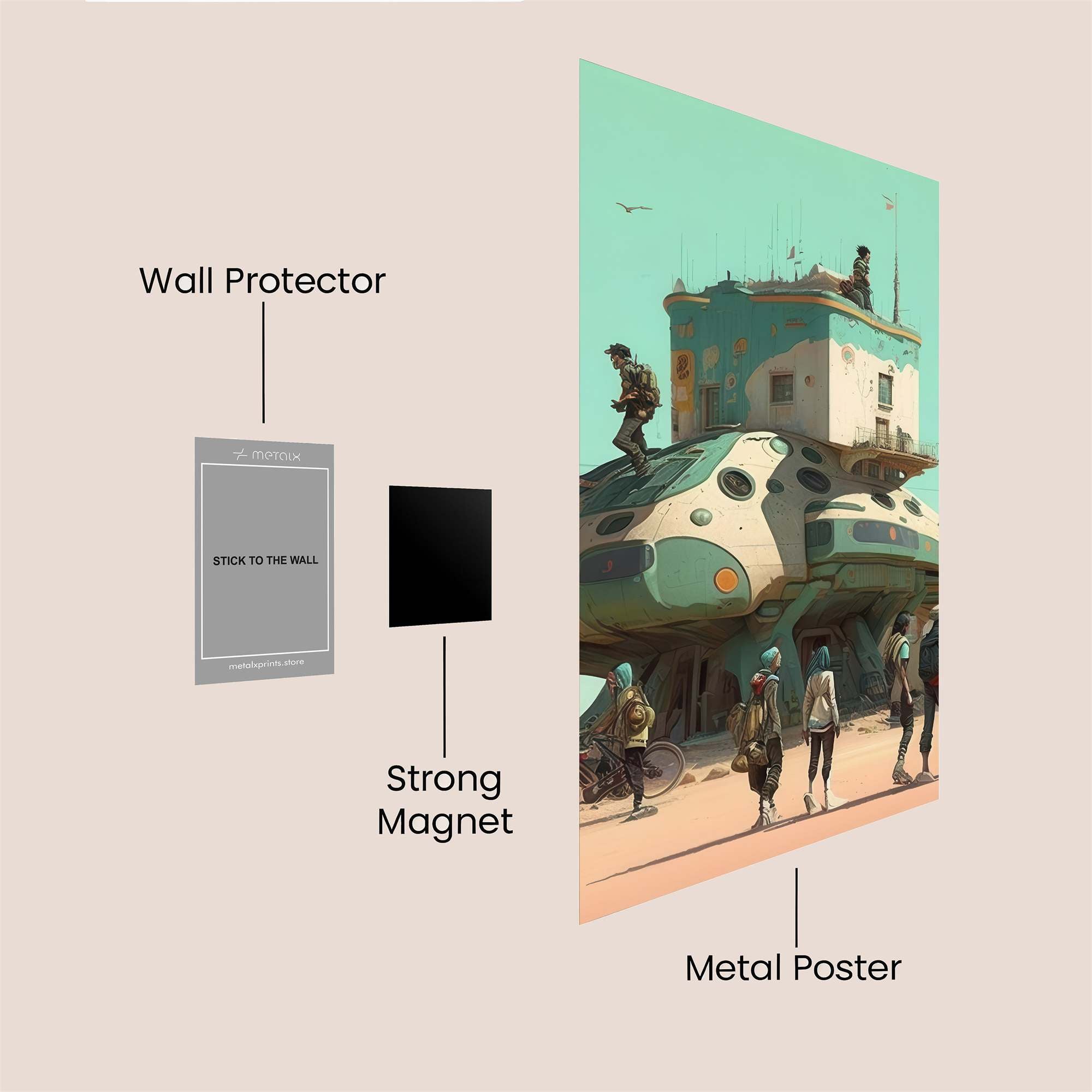 Desert Dream Safe Wall Magnetic / M