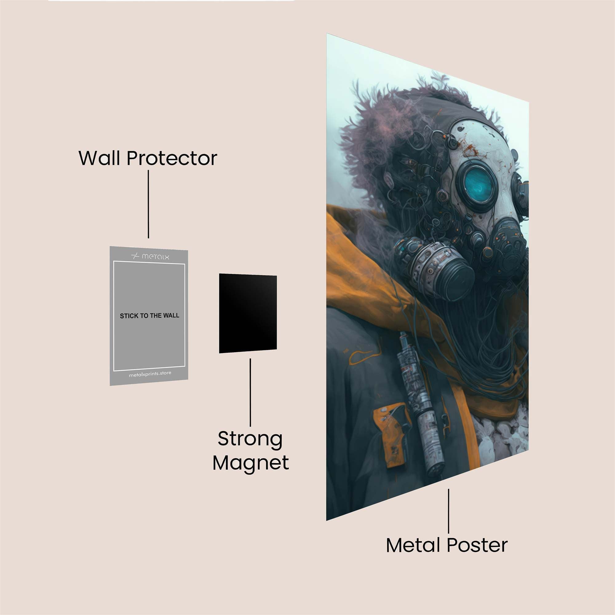 Doomed Wanderer Safe Wall Magnetic / M