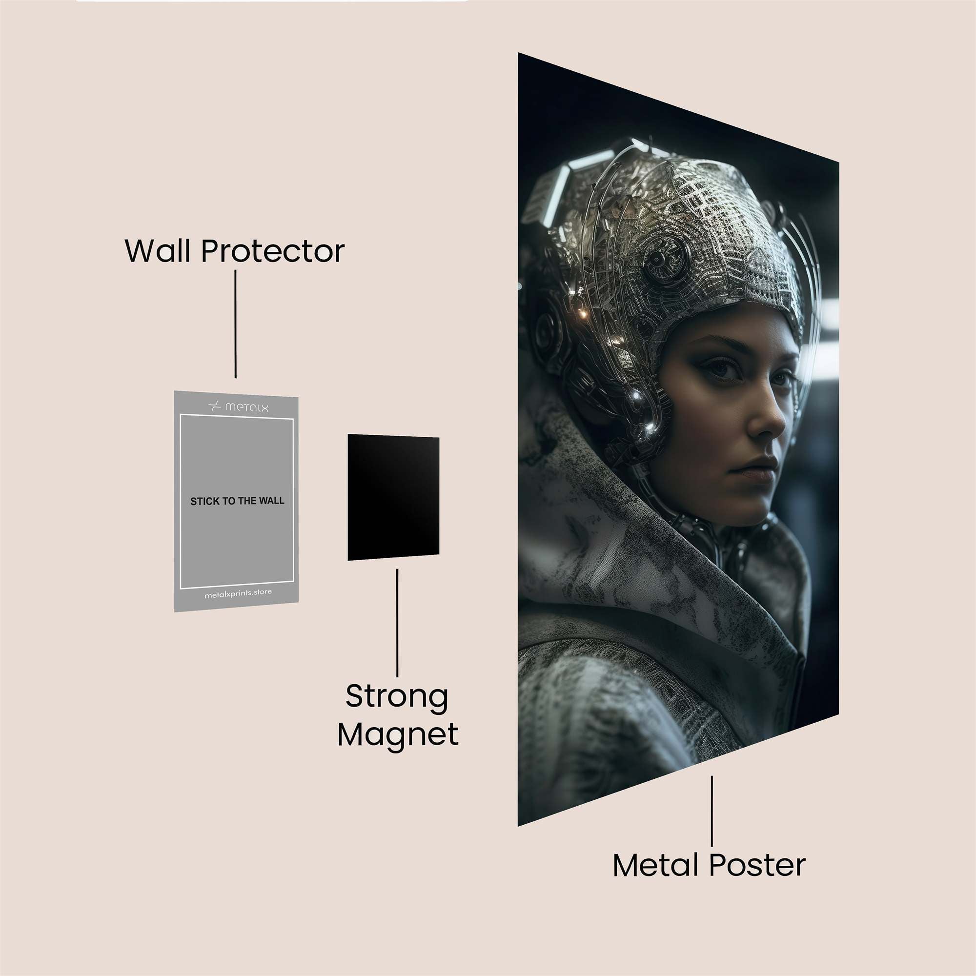 Cyber Enigma Safe Wall Magnetic / M