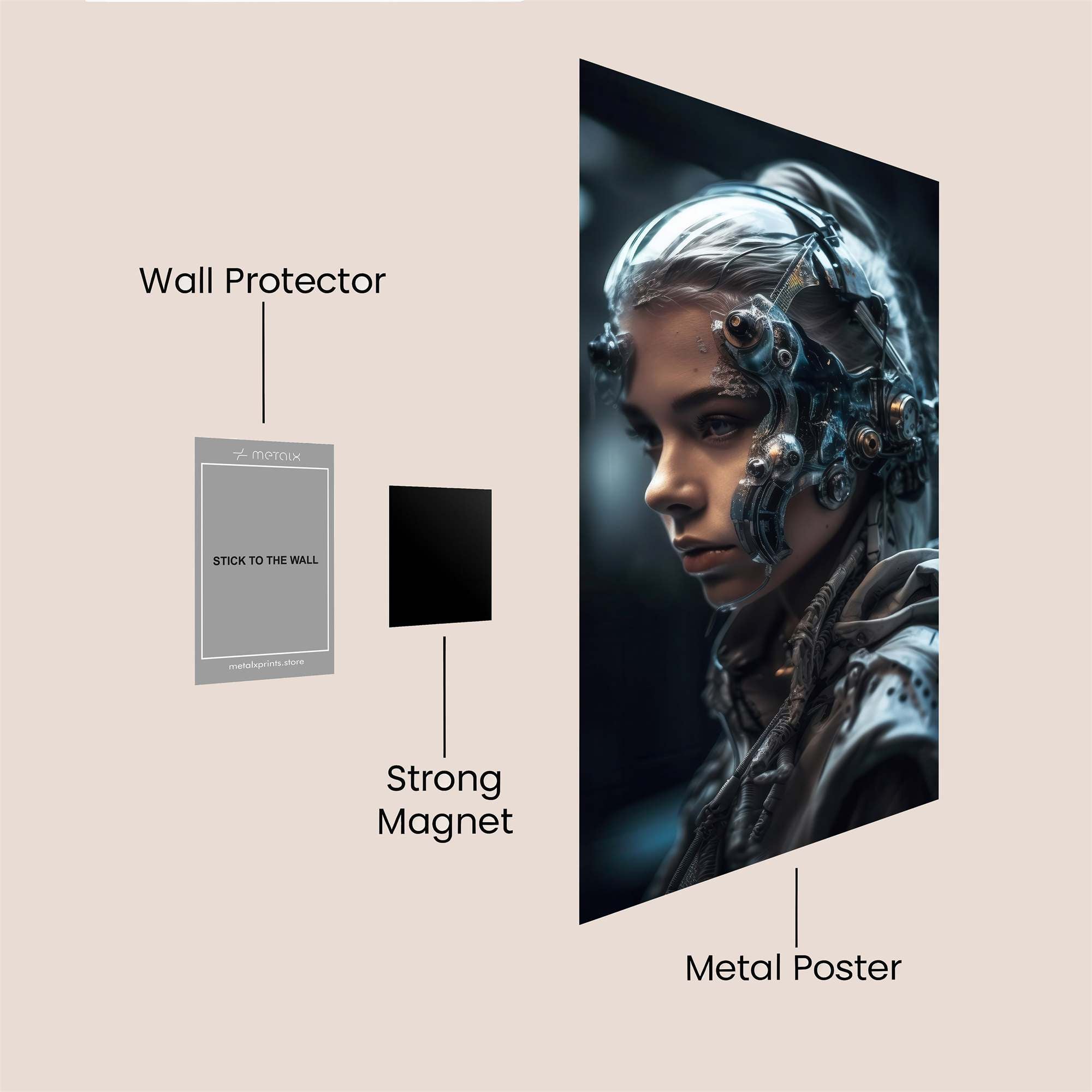 Cyber Enigma Safe Wall Magnetic / M
