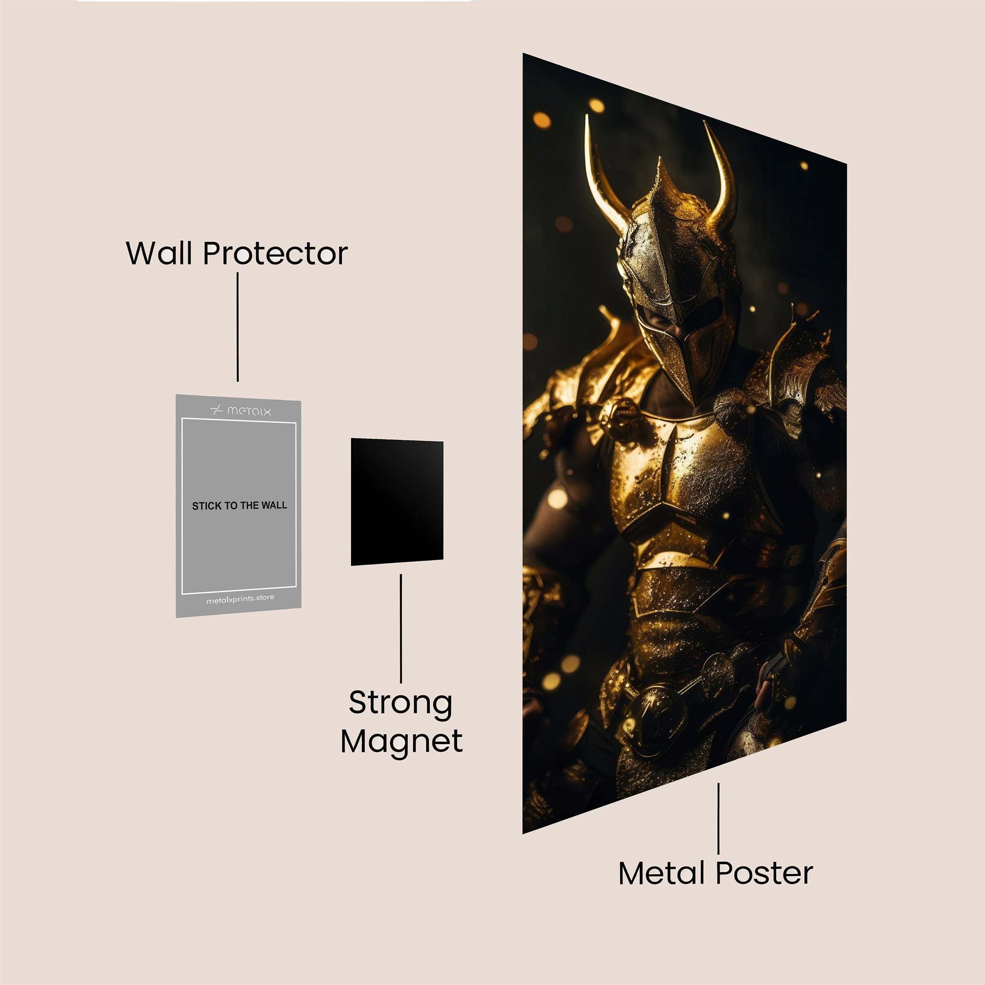 Golden Menace Safe Wall Magnetic / M