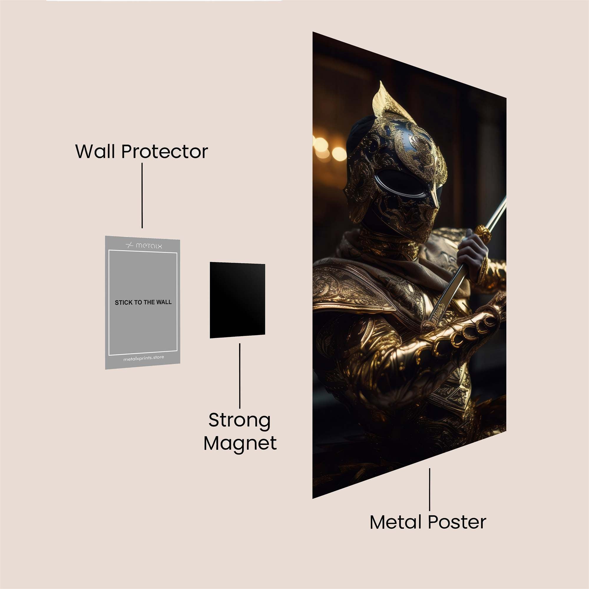 Golden Sentinel Safe Wall Magnetic / M