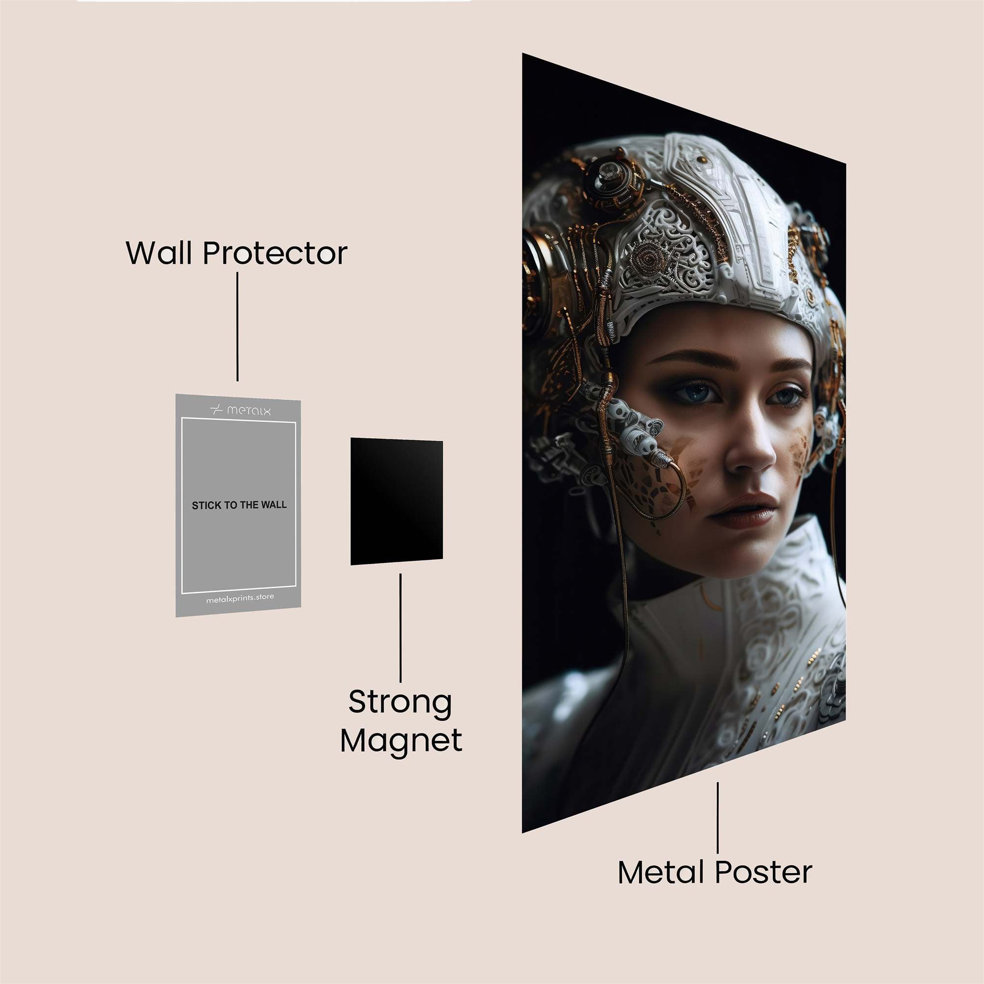 Cyber Enigma Safe Wall Magnetic / M