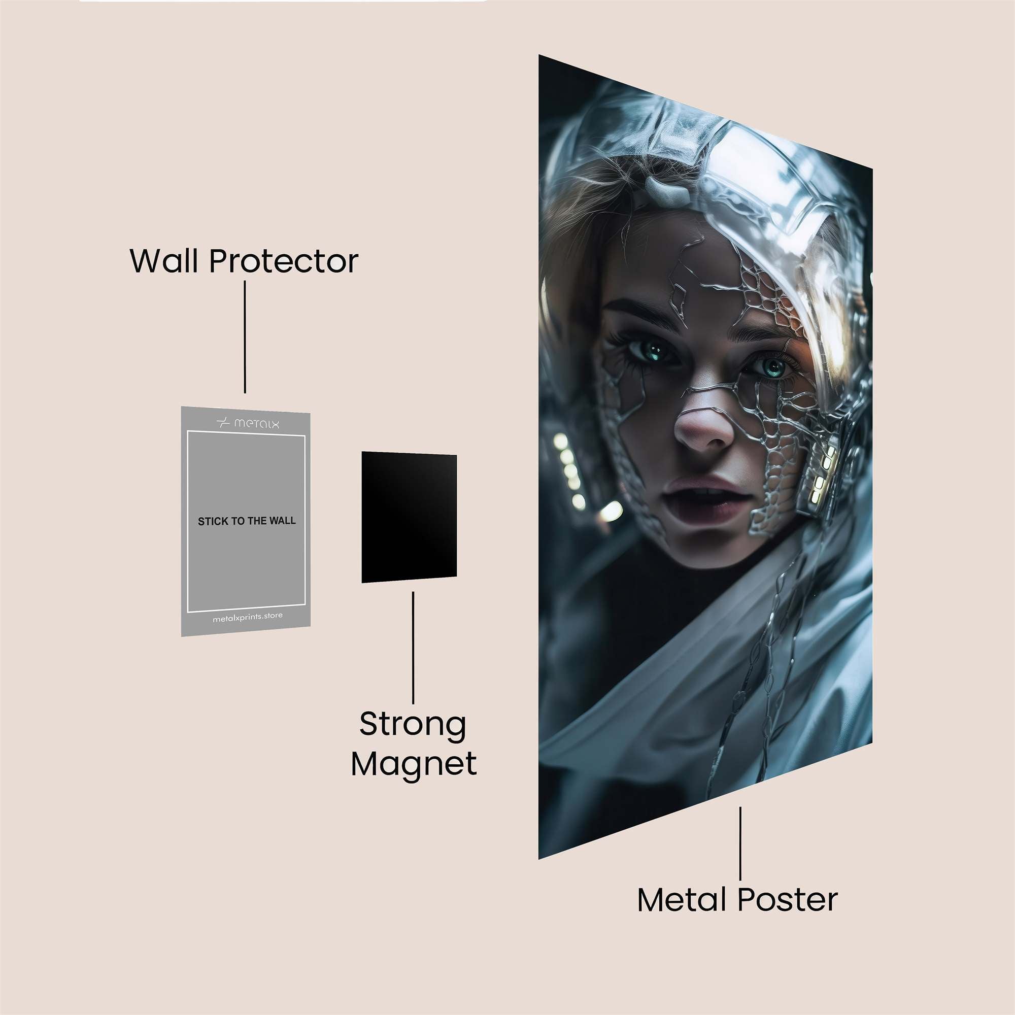 Cyber Veil Safe Wall Magnetic / M