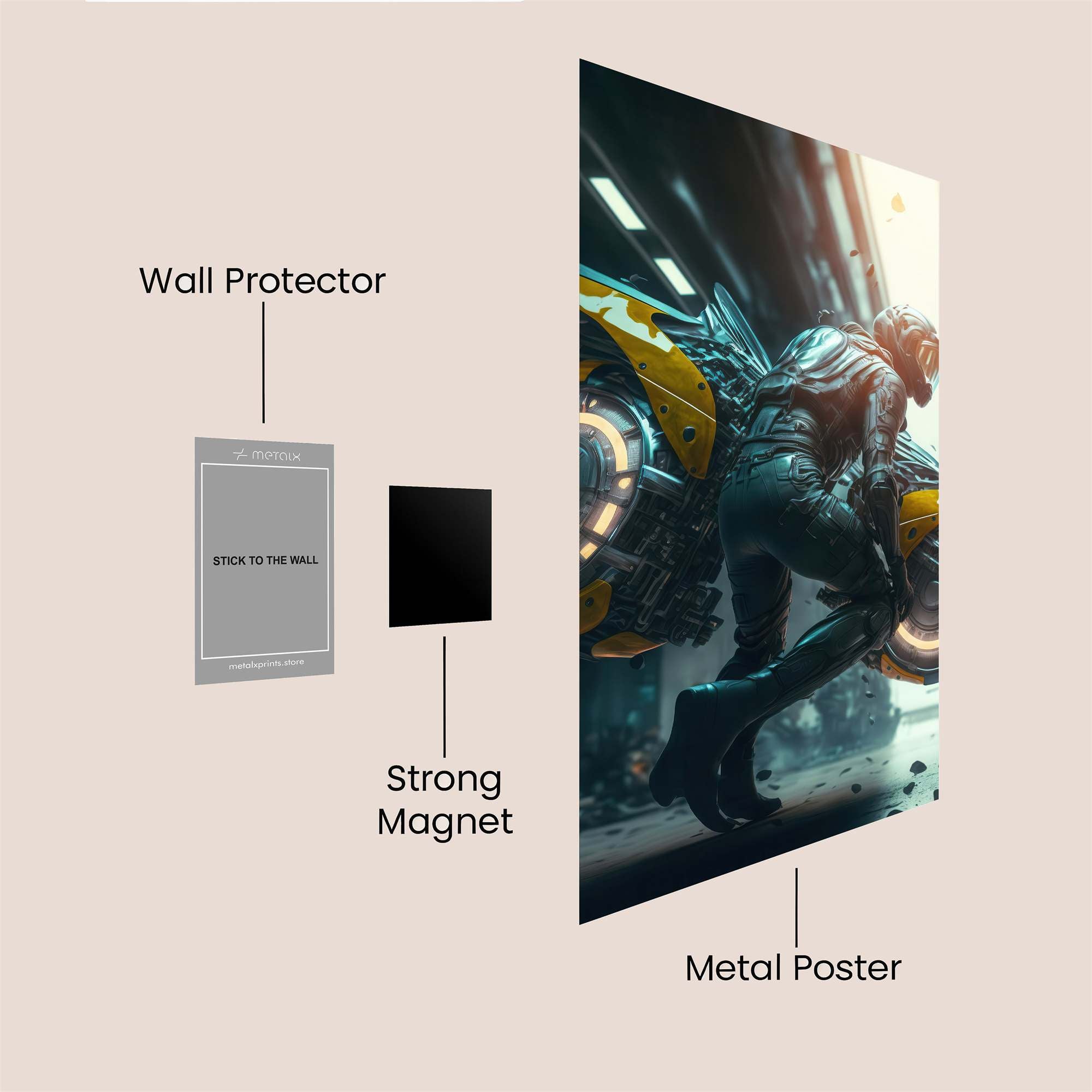 Jetpack Odyssey Safe Wall Magnetic / M