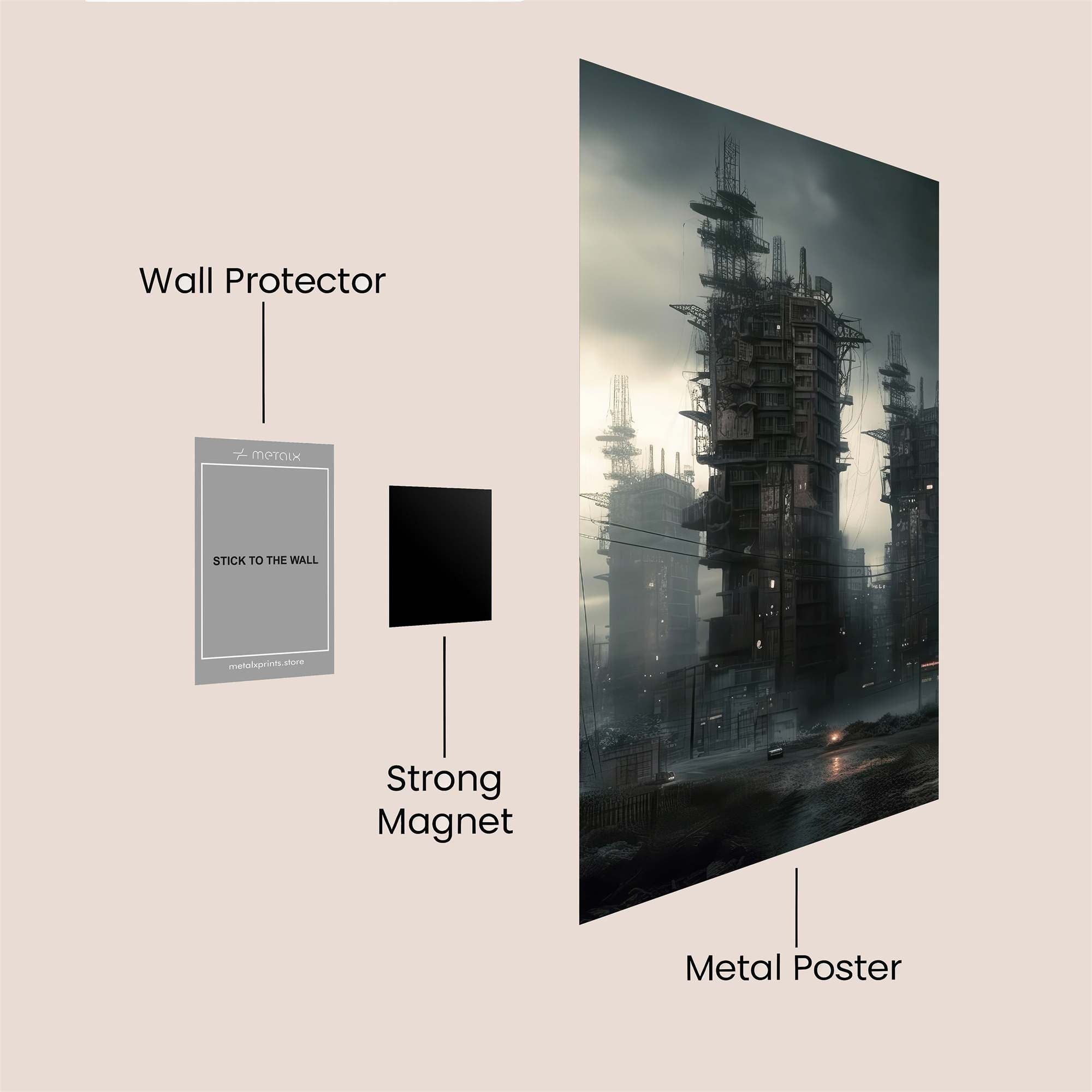 Cyberpunk Gloom Safe Wall Magnetic / M