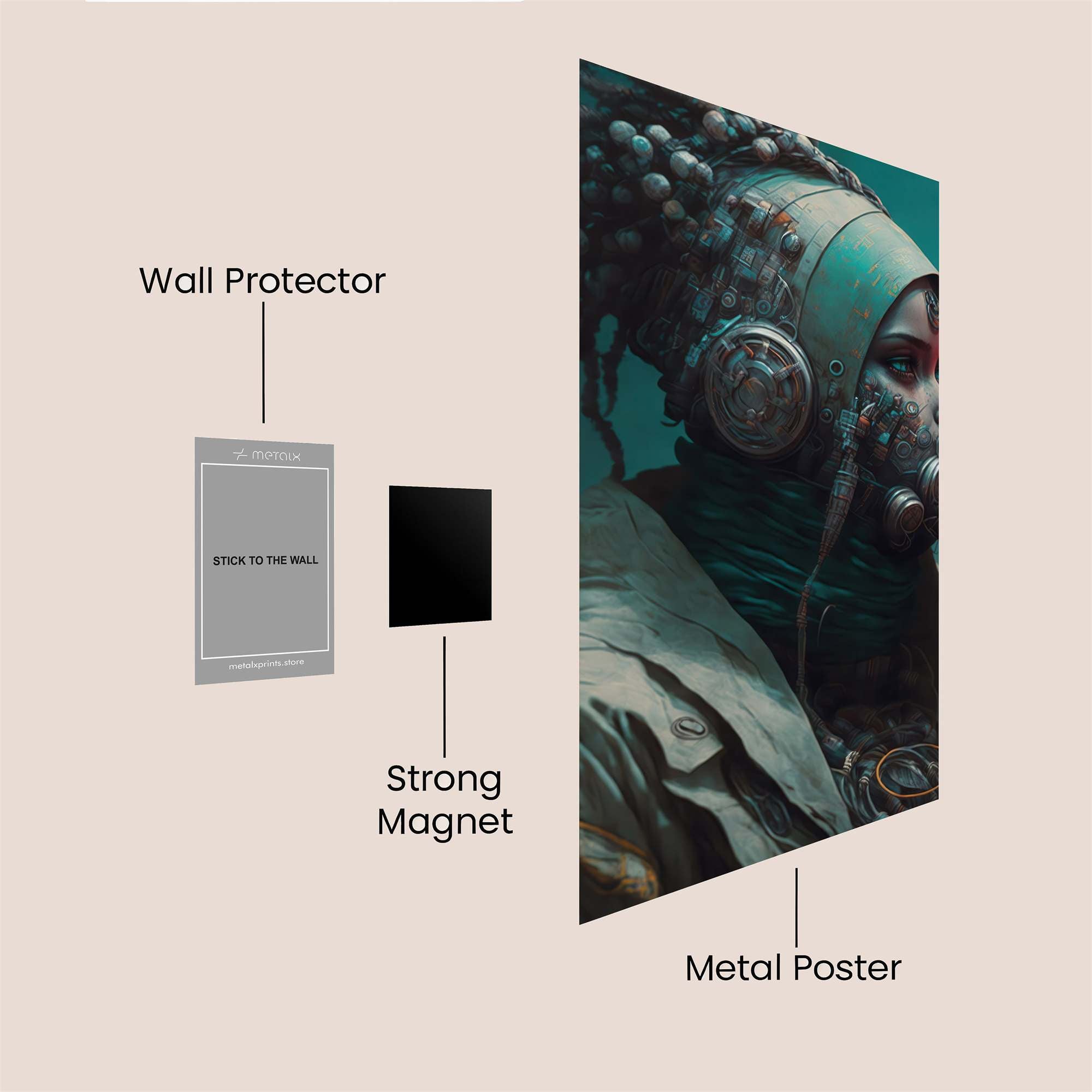 Cyber Mystic Safe Wall Magnetic / M