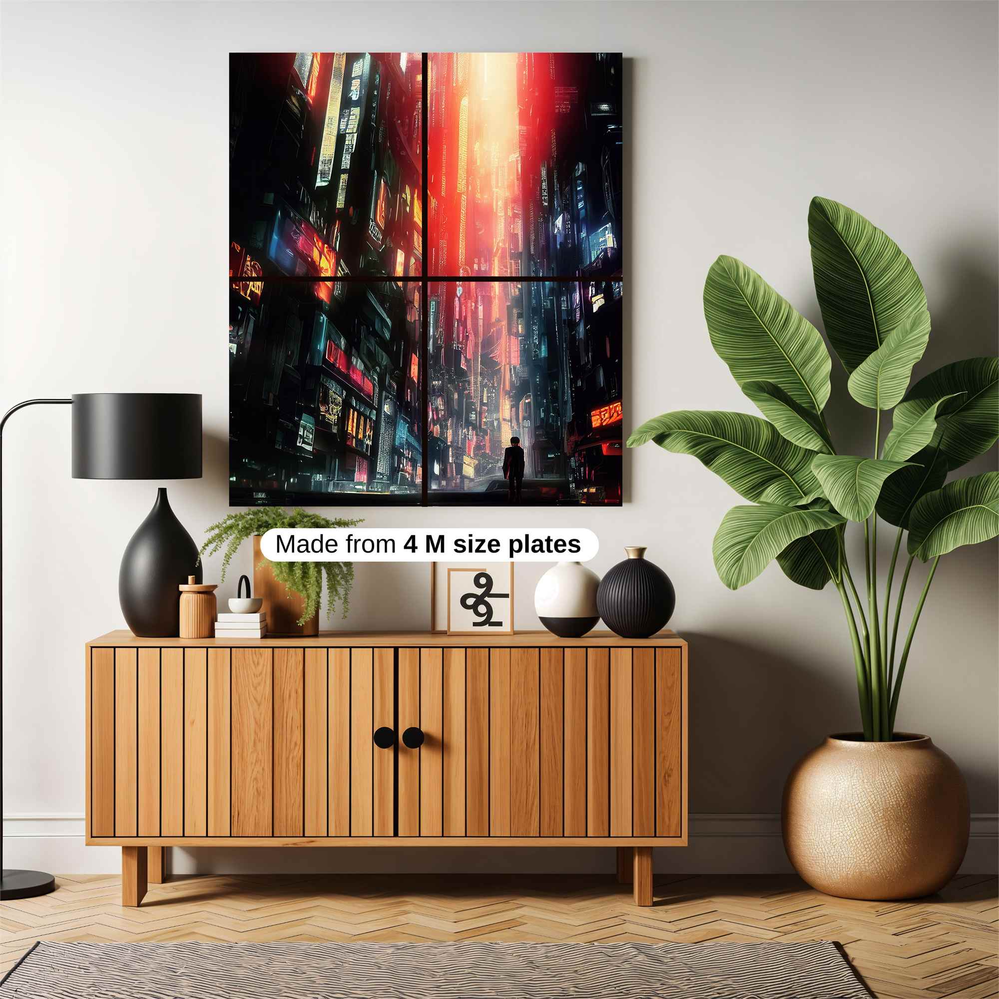 Cyberpunk Dawn Safe Wall Magnetic / M