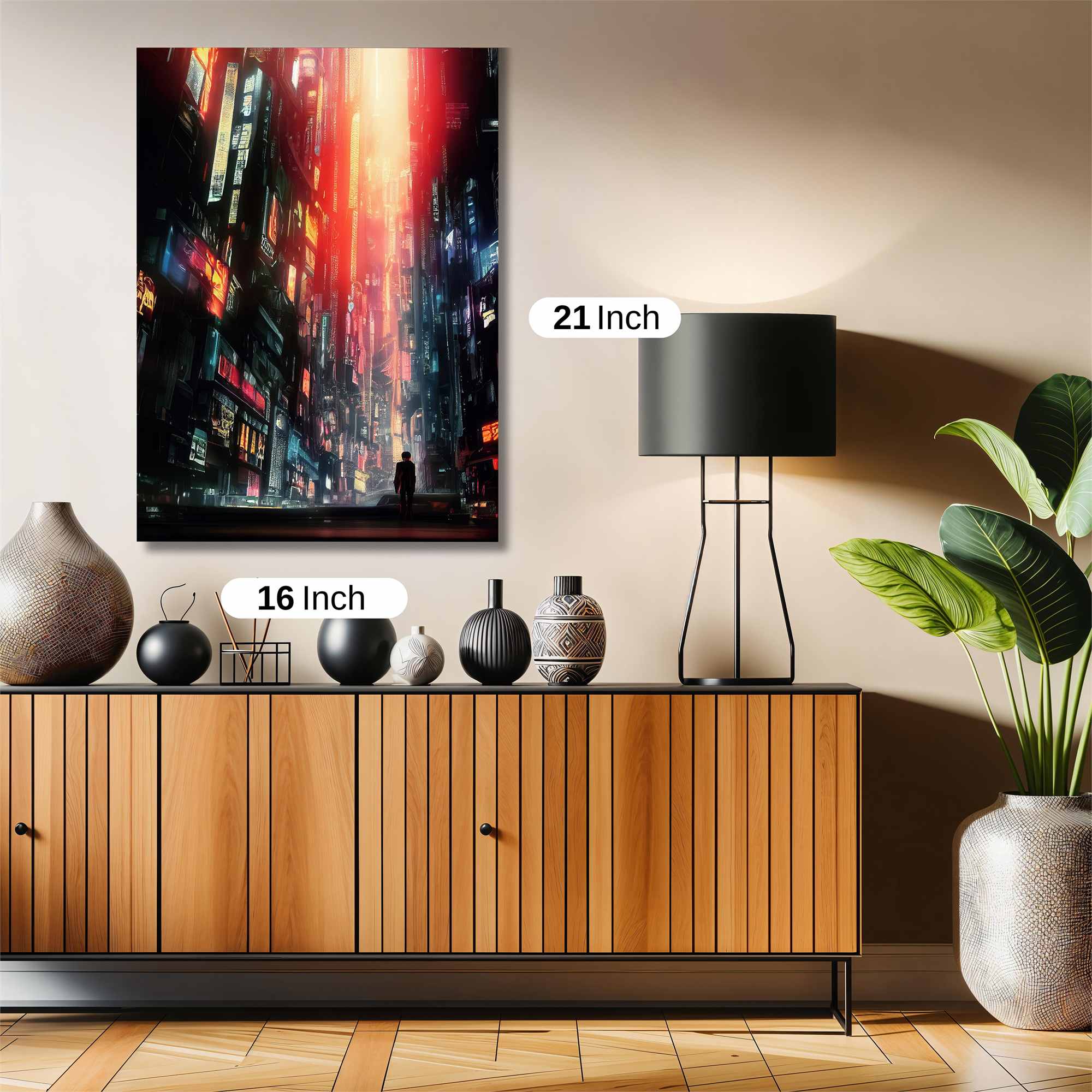 Cyberpunk Dawn Safe Wall Magnetic / M