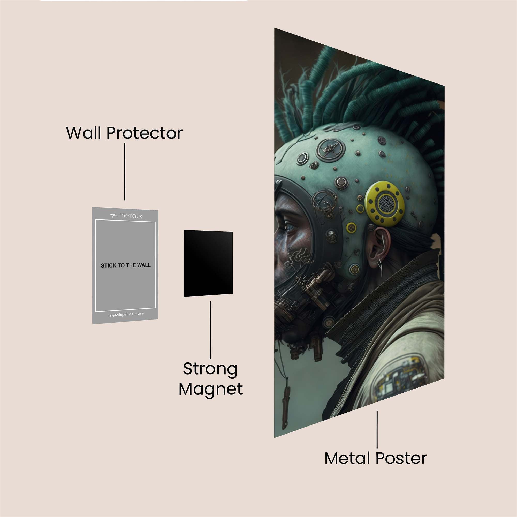 Cyber Recluse Safe Wall Magnetic / M