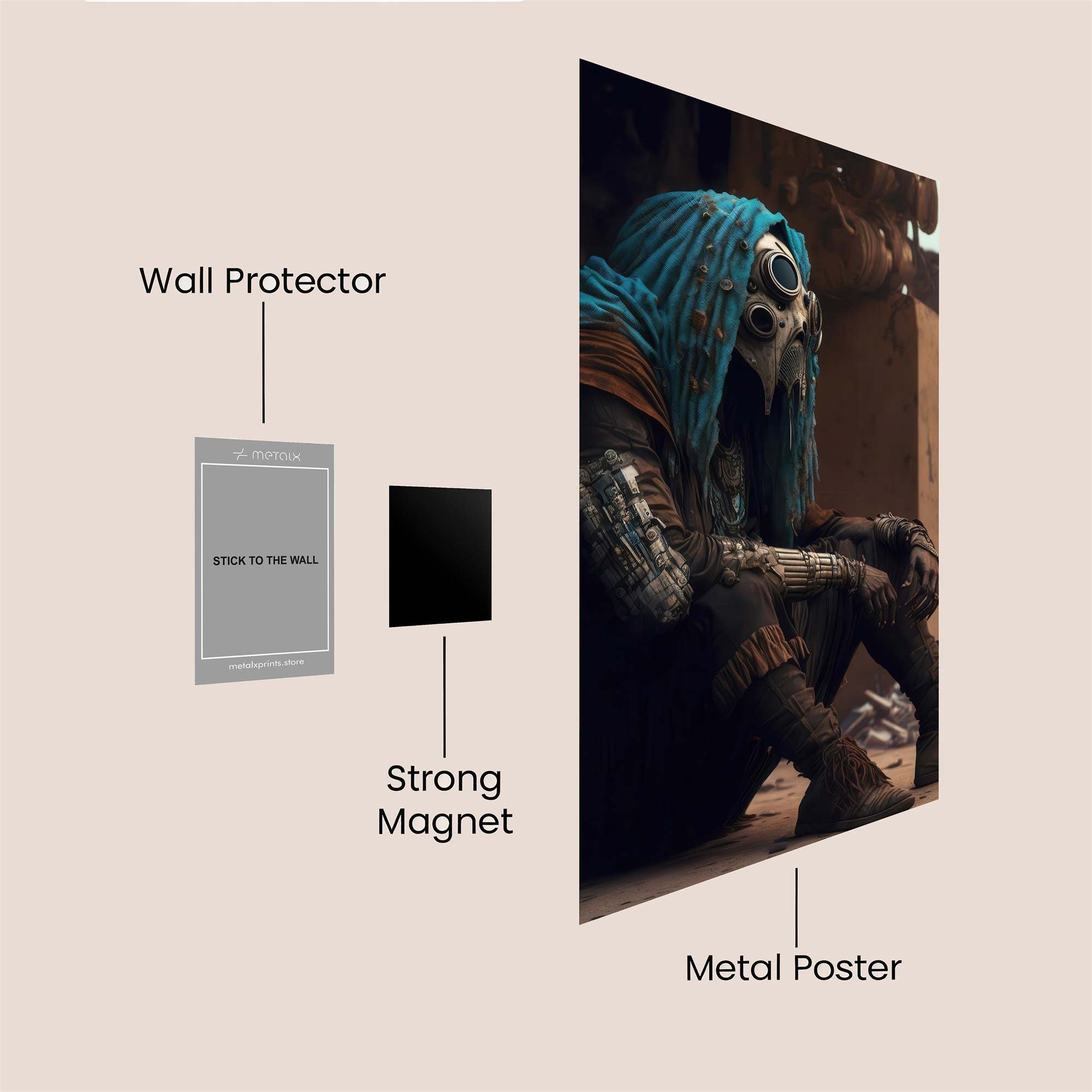 Wasteland Weary Safe Wall Magnetic / M