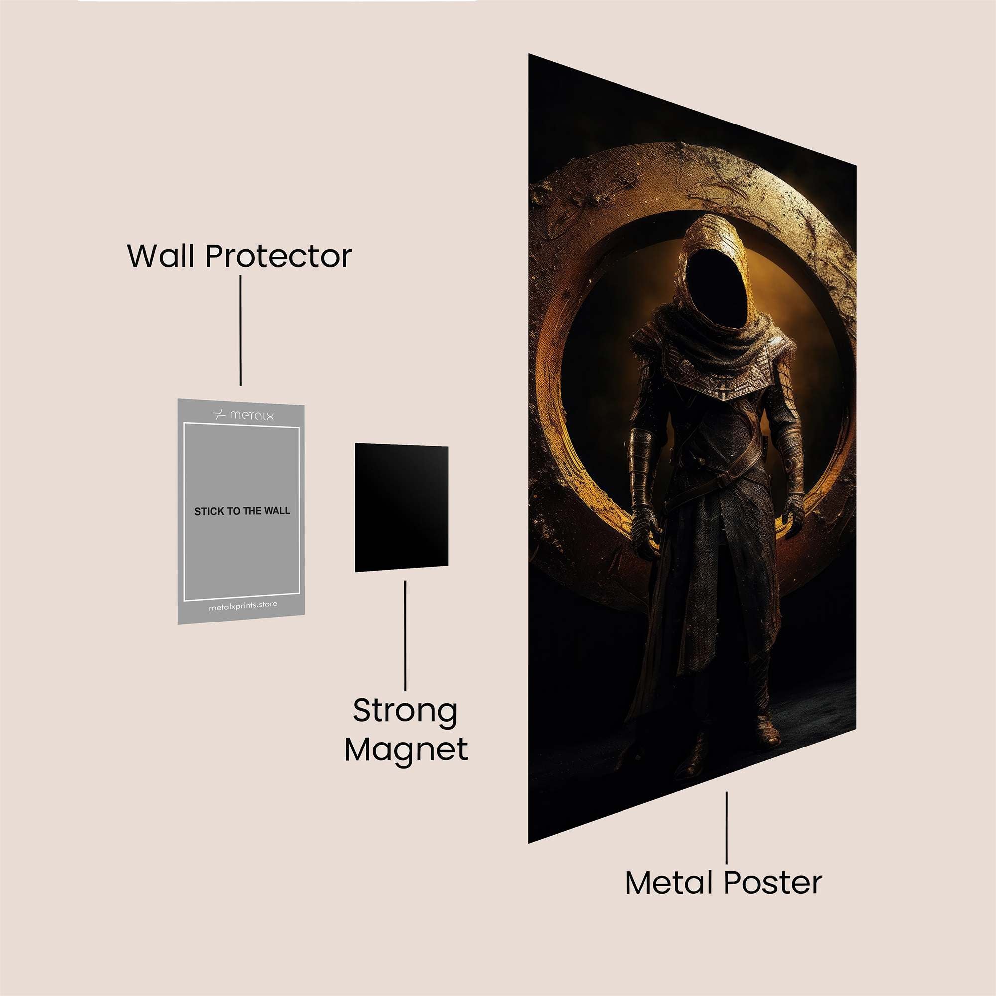 Hooded Enigma Safe Wall Magnetic / M