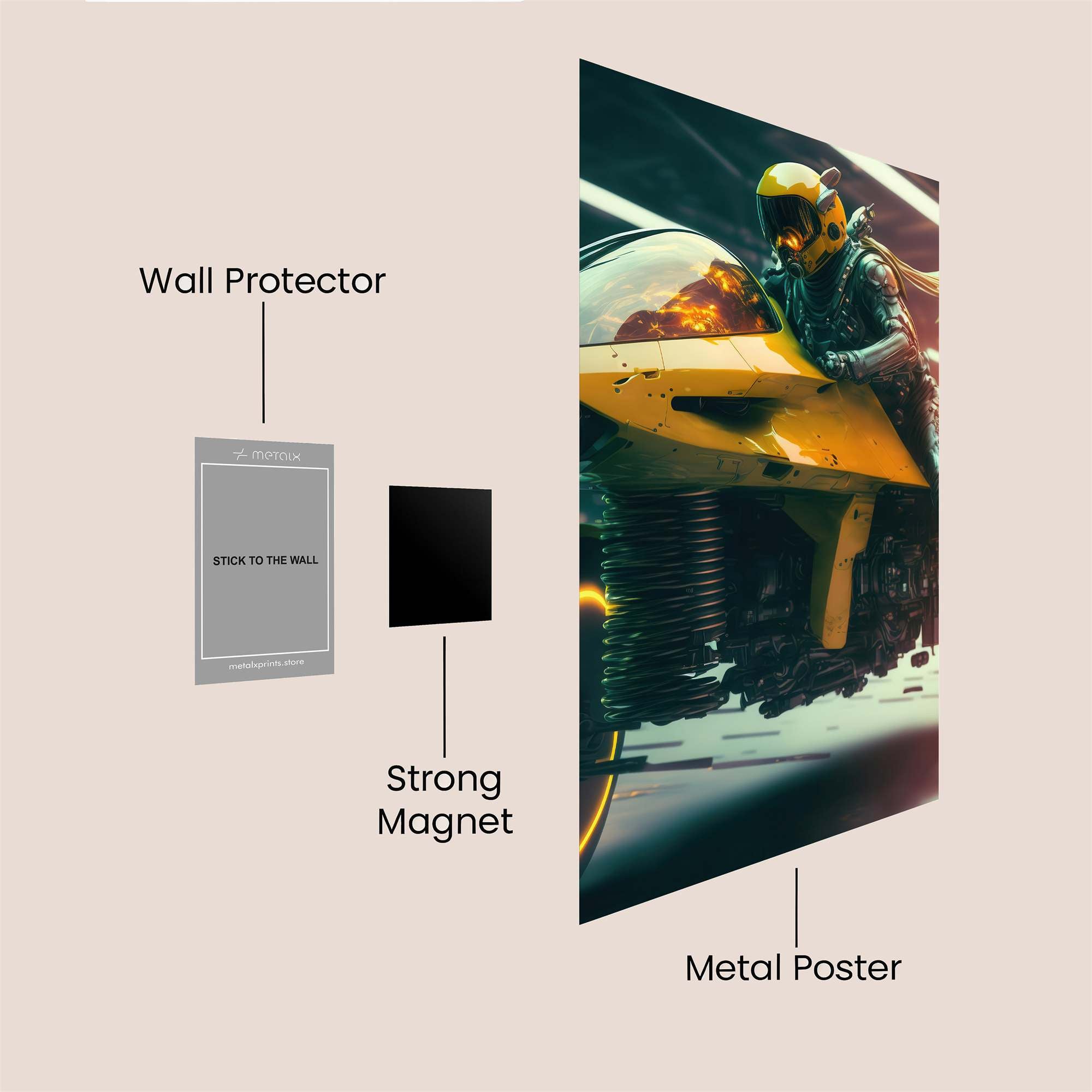 Speedster Blaze Safe Wall Magnetic / M