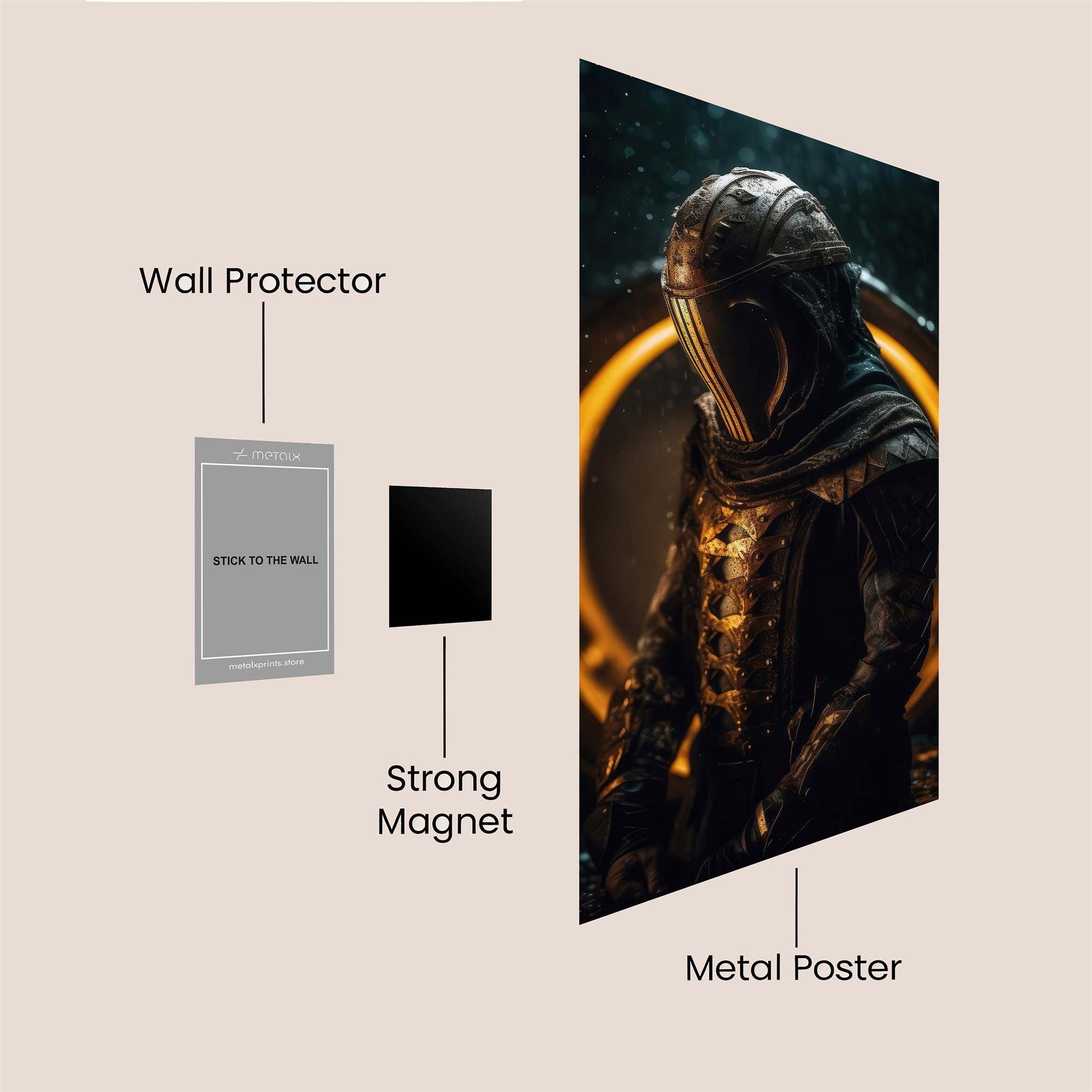 Knight Gloom Safe Wall Magnetic / M