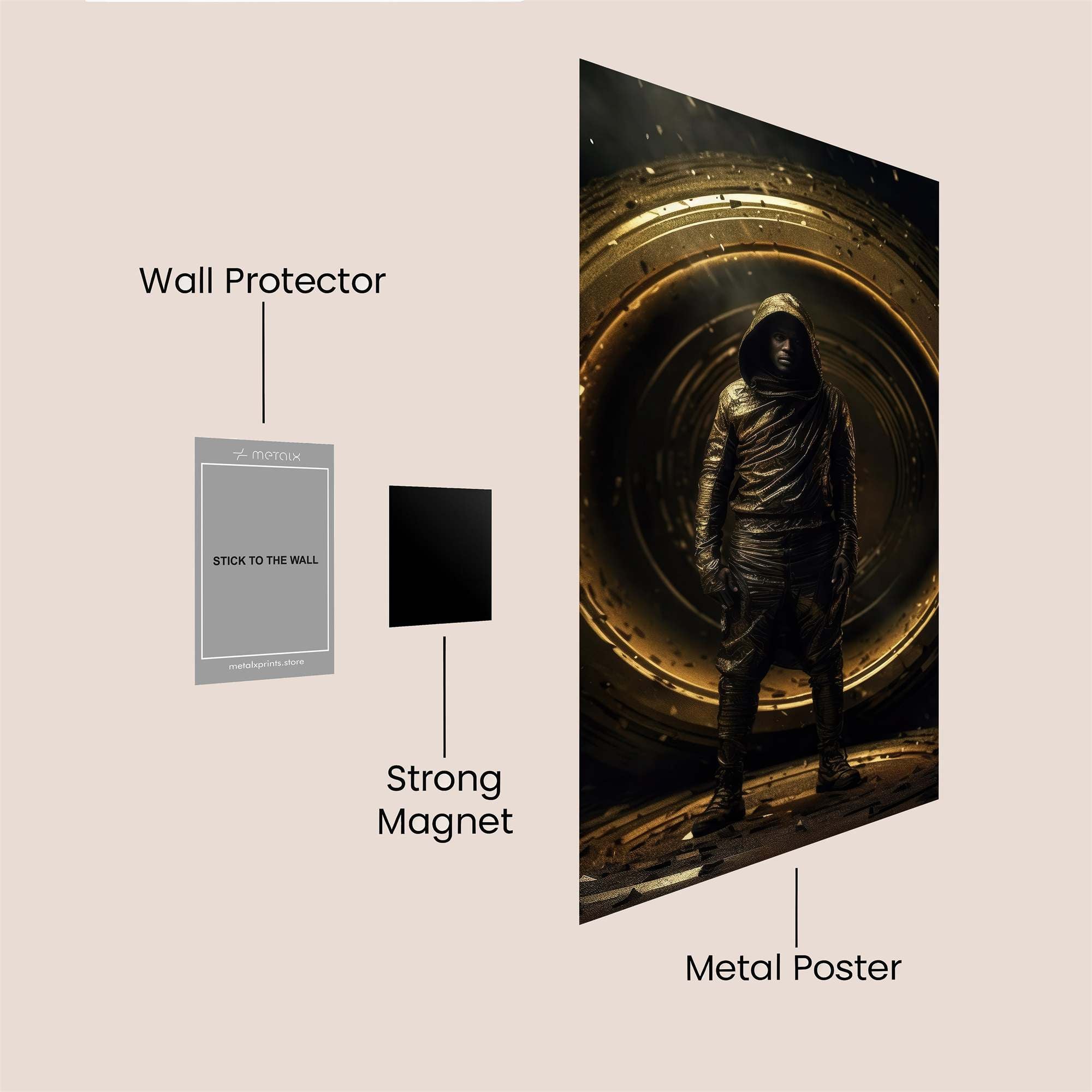 Portal Mystery Safe Wall Magnetic / M