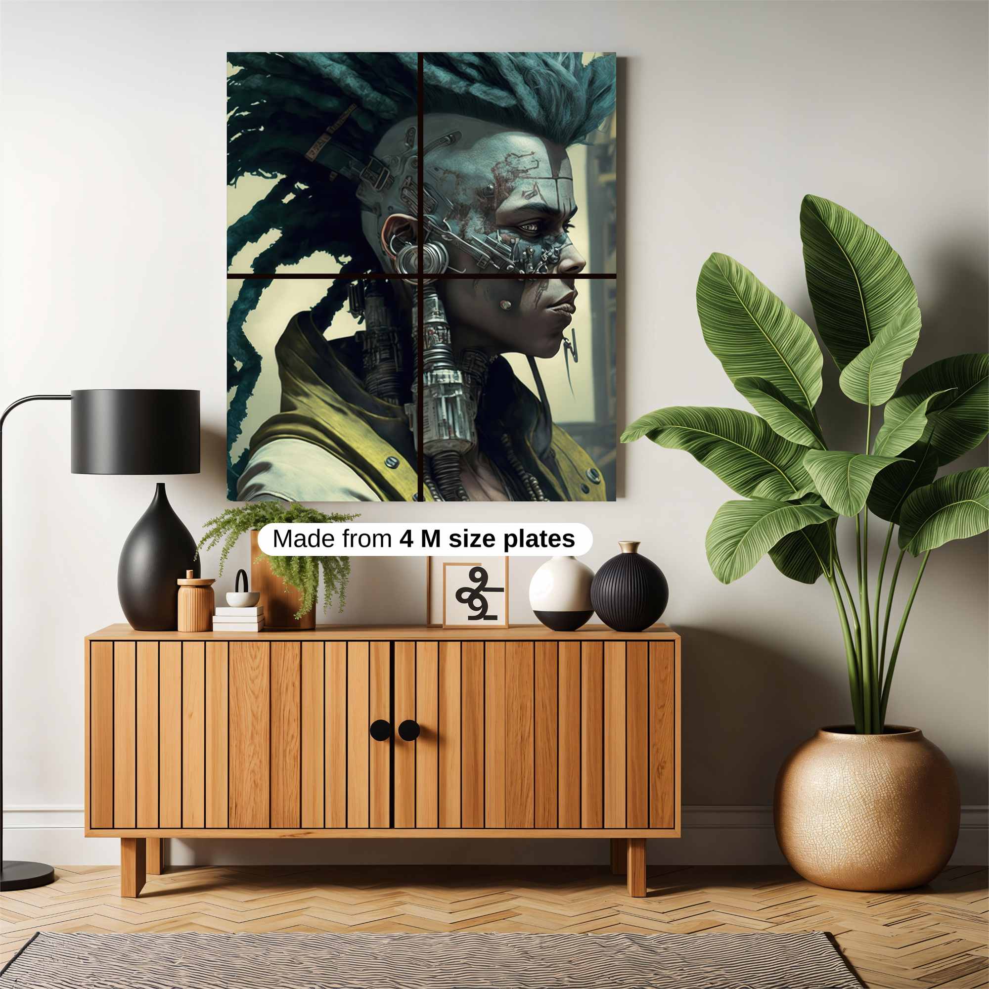 Cyberpunk Warrior Safe Wall Magnetic / M