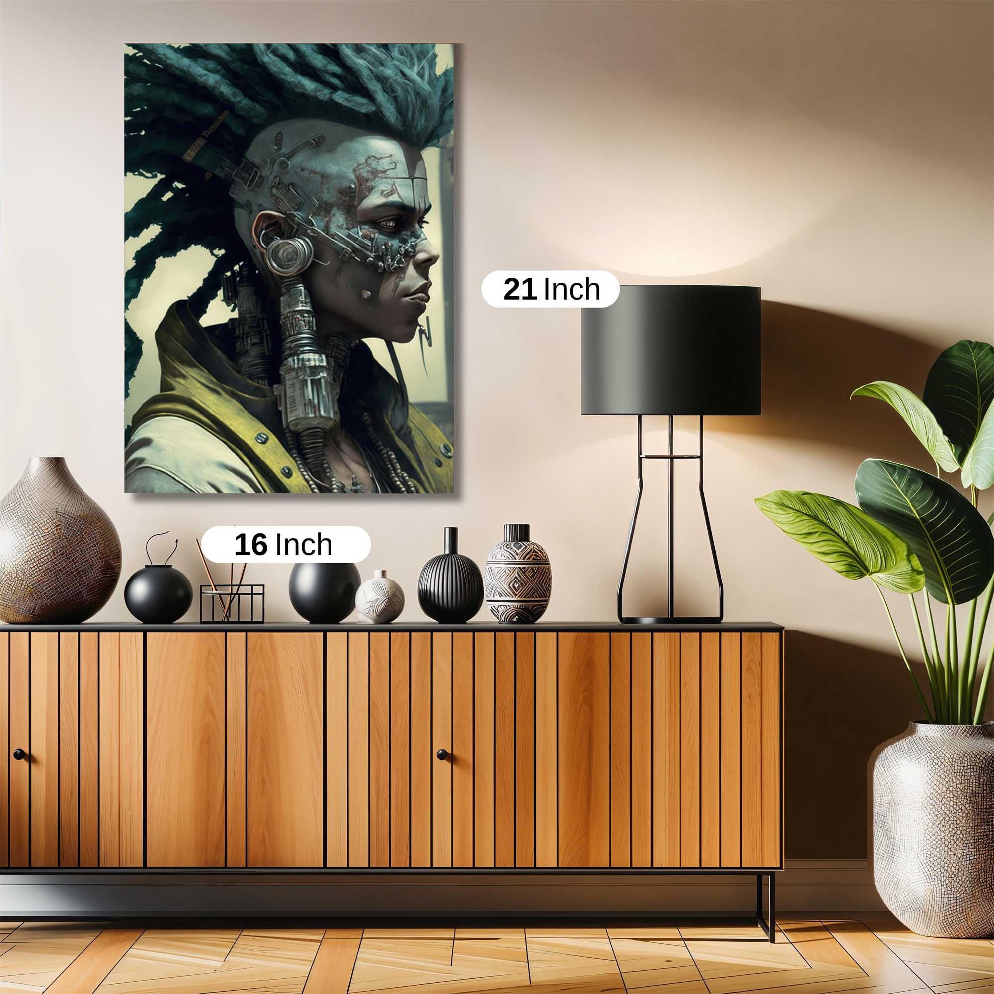 Cyberpunk Warrior Safe Wall Magnetic / M