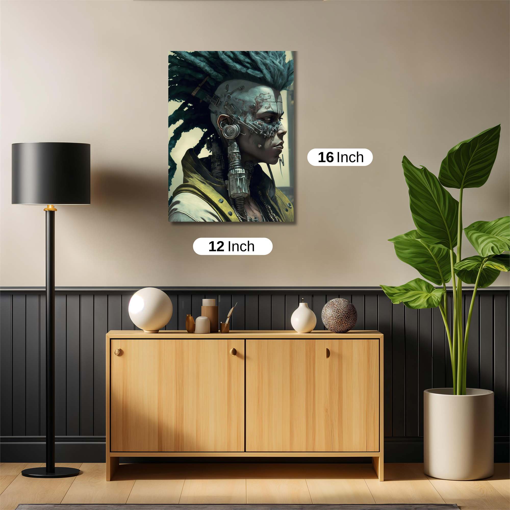 Cyberpunk Warrior Safe Wall Magnetic / M