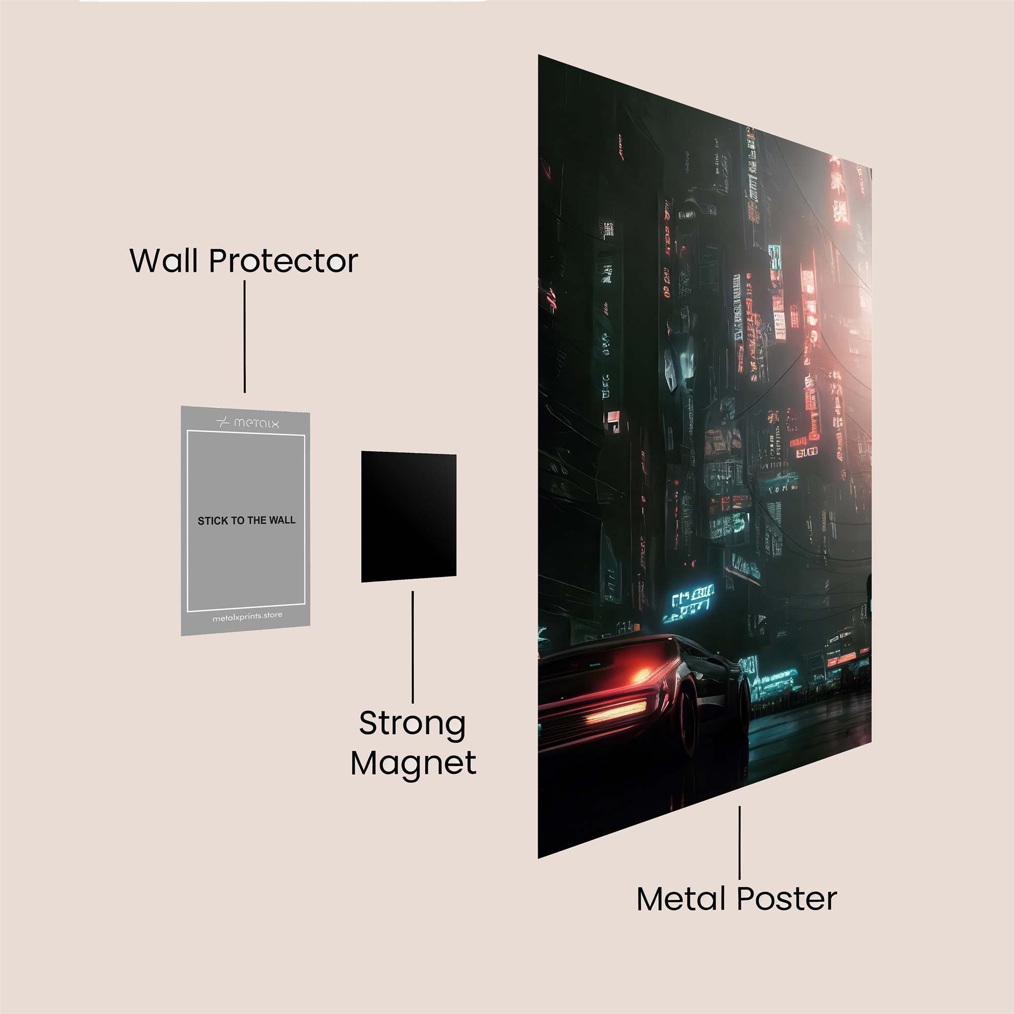 Cyberpunk Dream Safe Wall Magnetic / M
