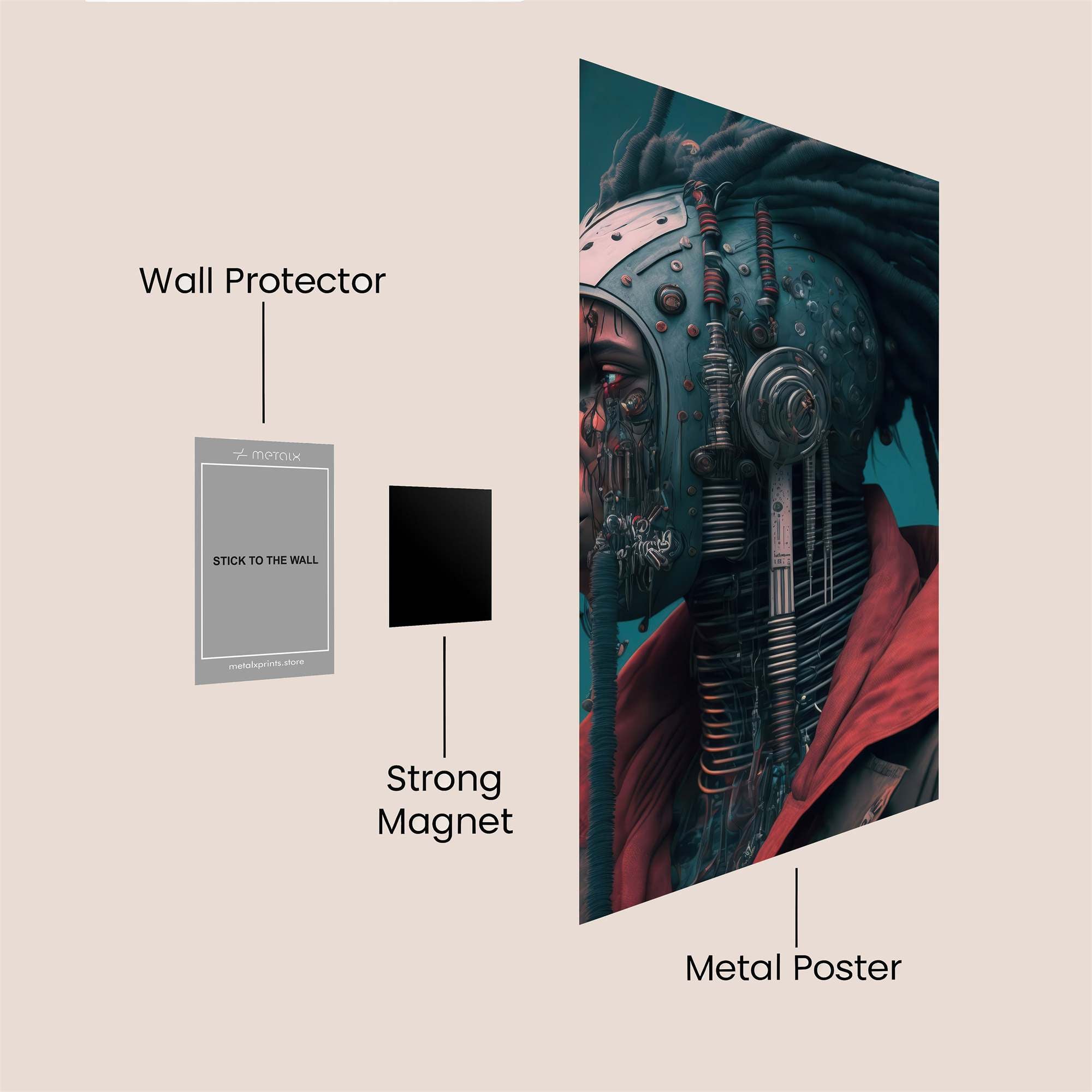 Cyber Nomad Safe Wall Magnetic / M
