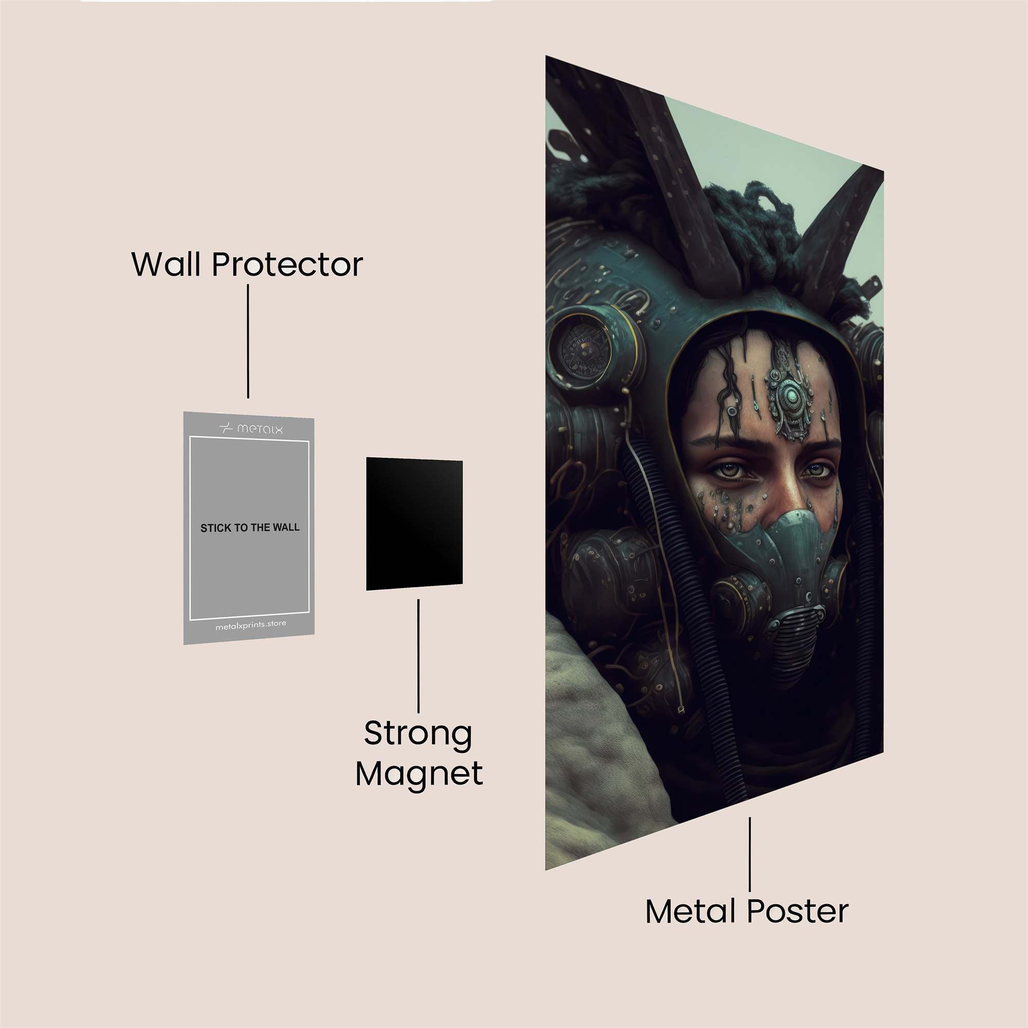 Cyber Mystic Safe Wall Magnetic / M