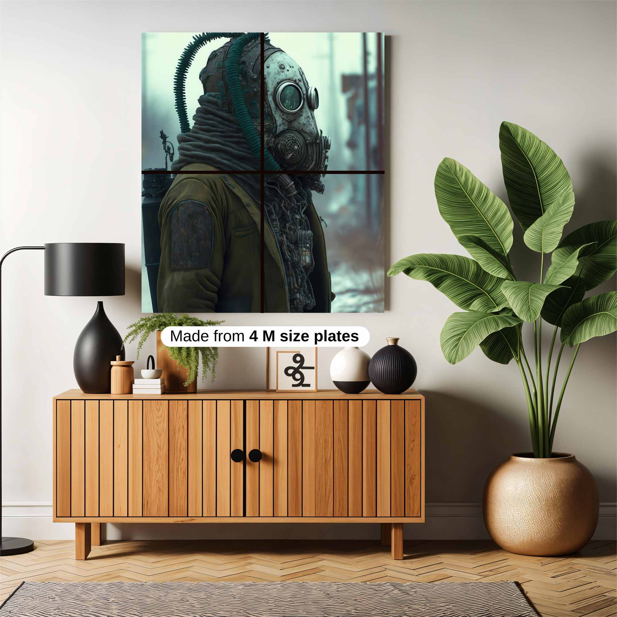 GasMask Gloom Safe Wall Magnetic / M