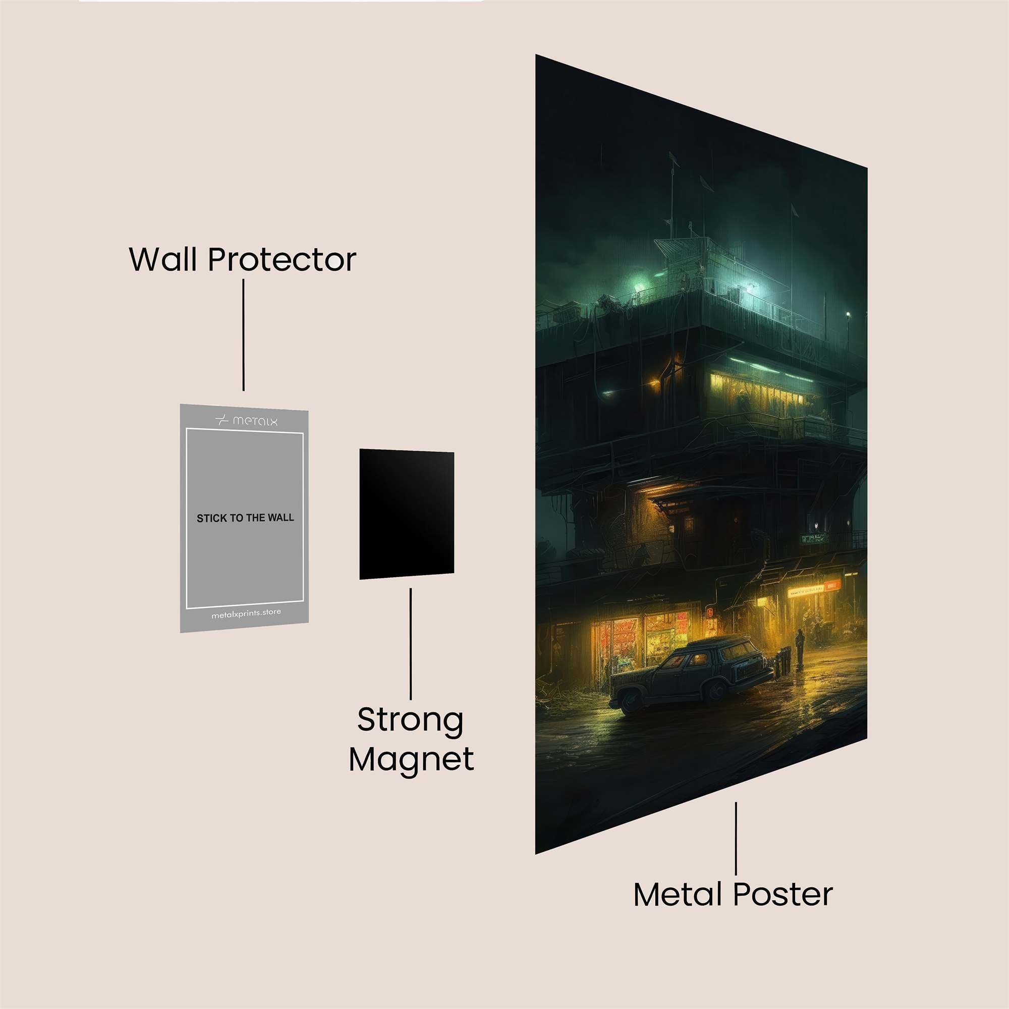 Neon Enigma Safe Wall Magnetic / M