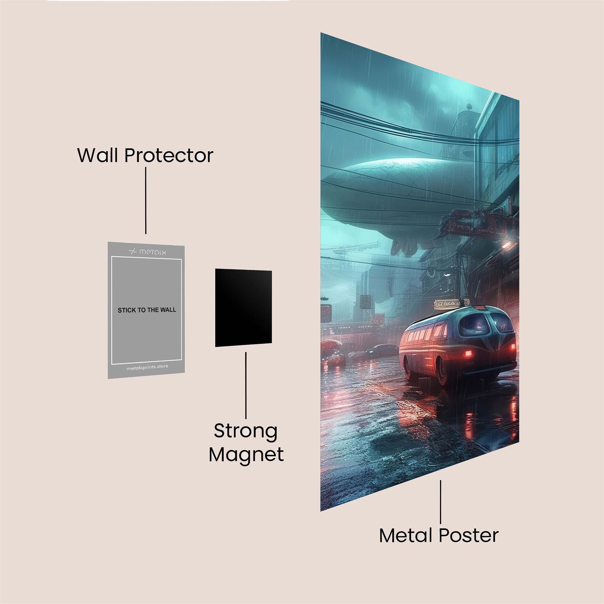 Zeppelin Gloom Safe Wall Magnetic / M