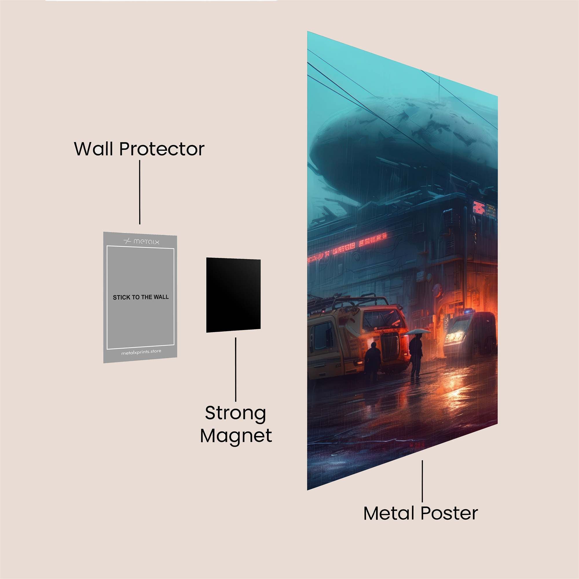 Cyberpunk Gloom Safe Wall Magnetic / M