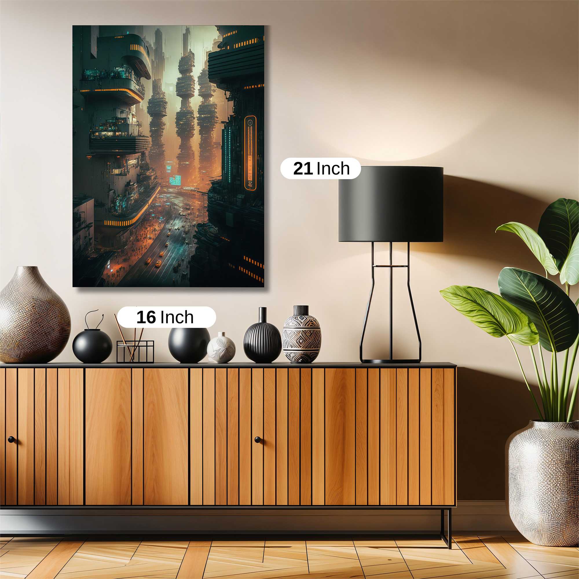 Cyberpunk Dystopia Safe Wall Magnetic / M