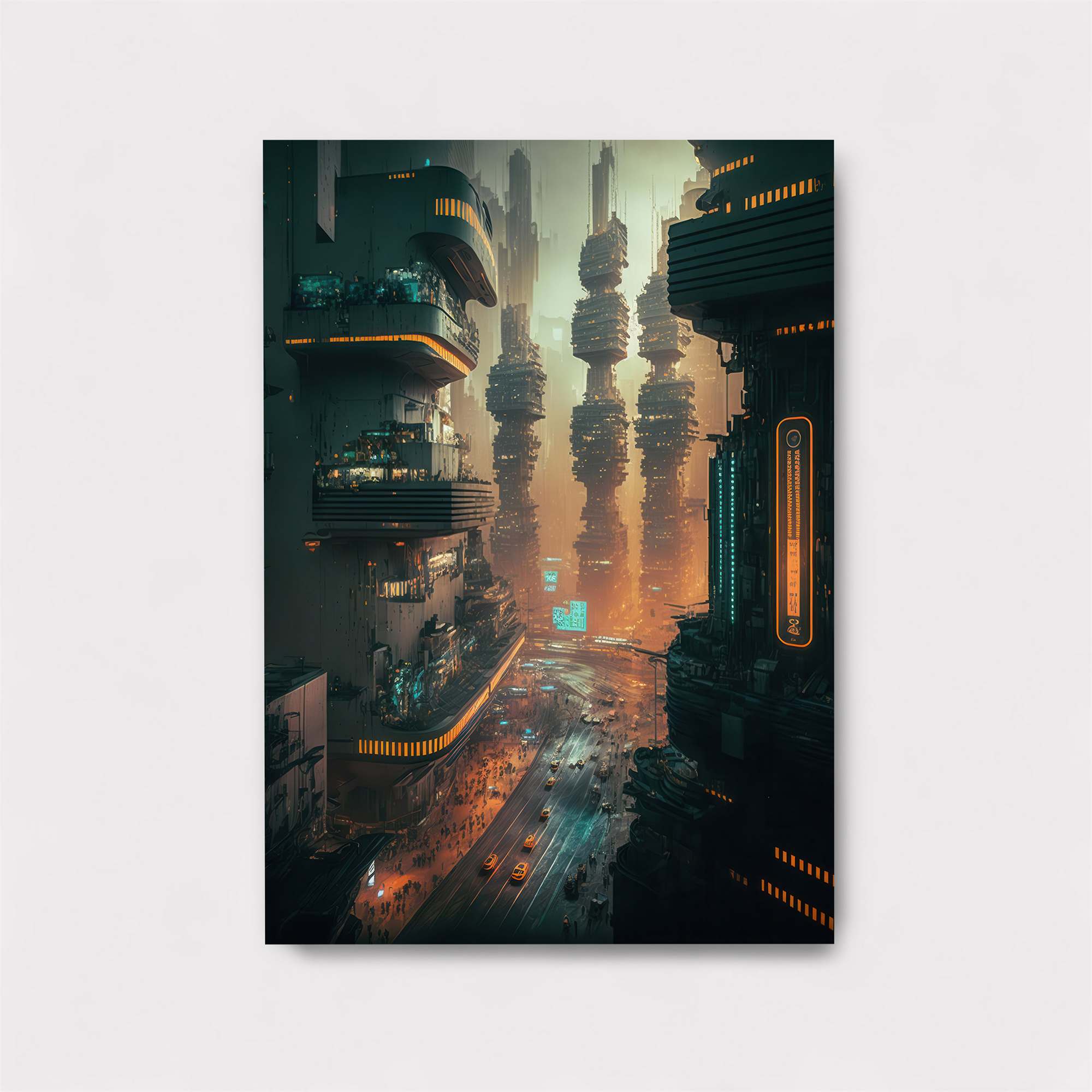 Cyberpunk Dystopia Safe Wall Magnetic / M