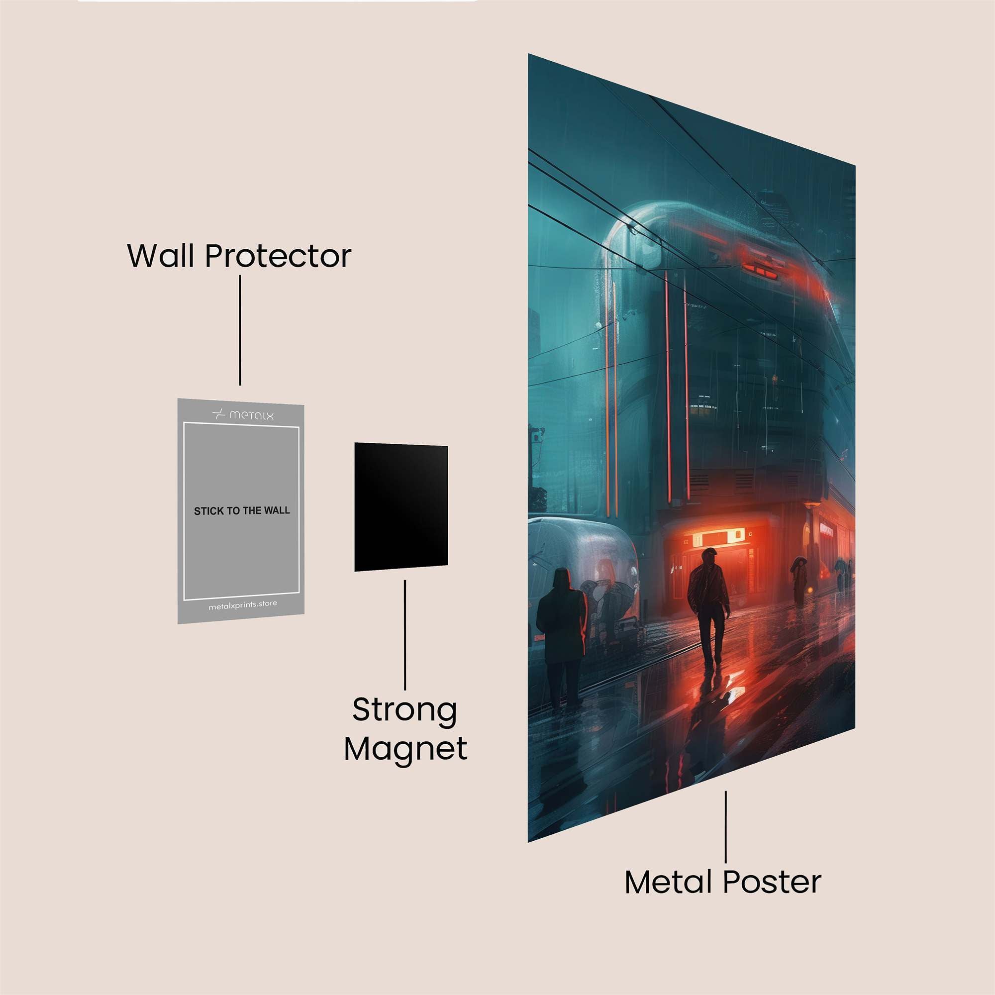 Cyberpunk Gloom Safe Wall Magnetic / M