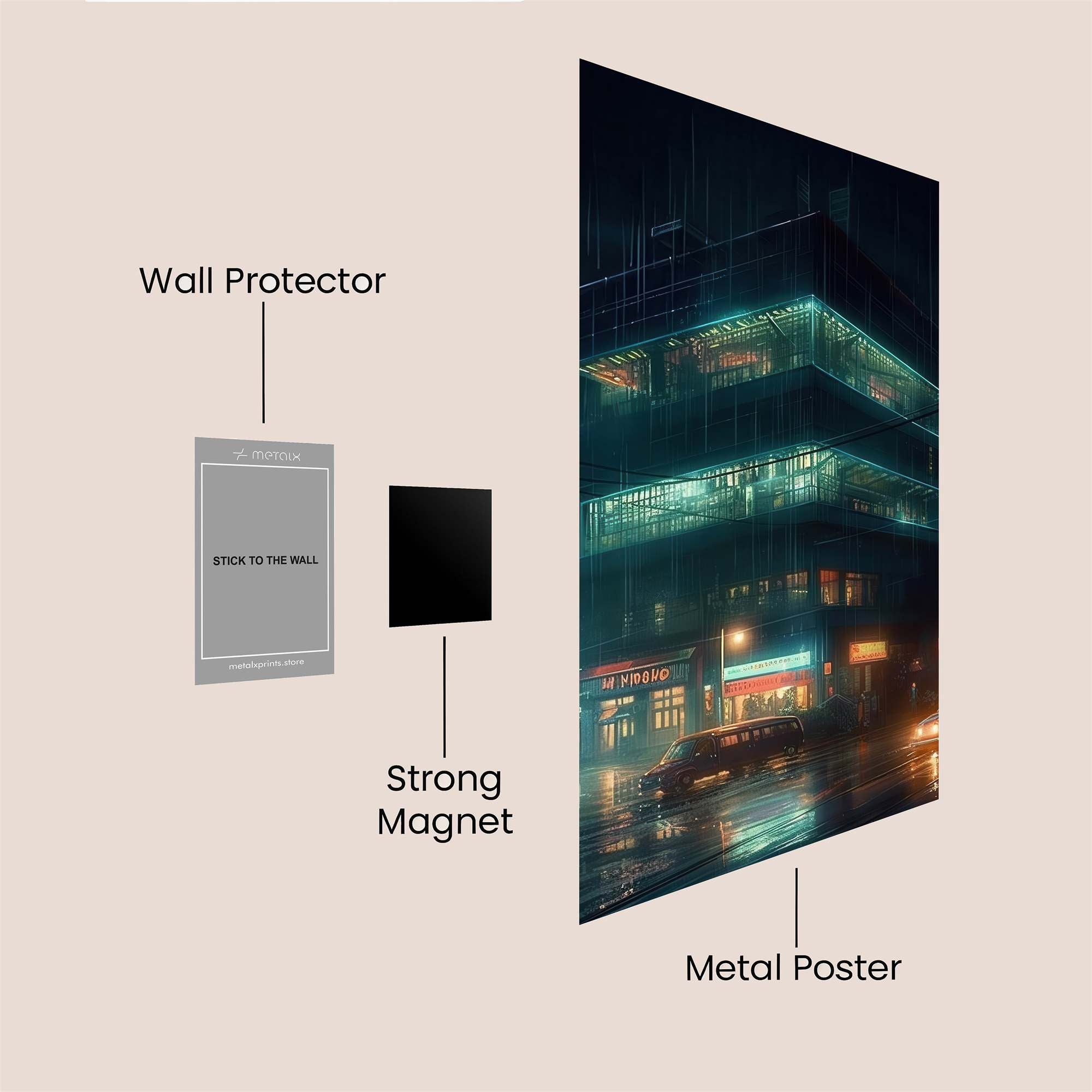 NeonSolitude Safe Wall Magnetic / M