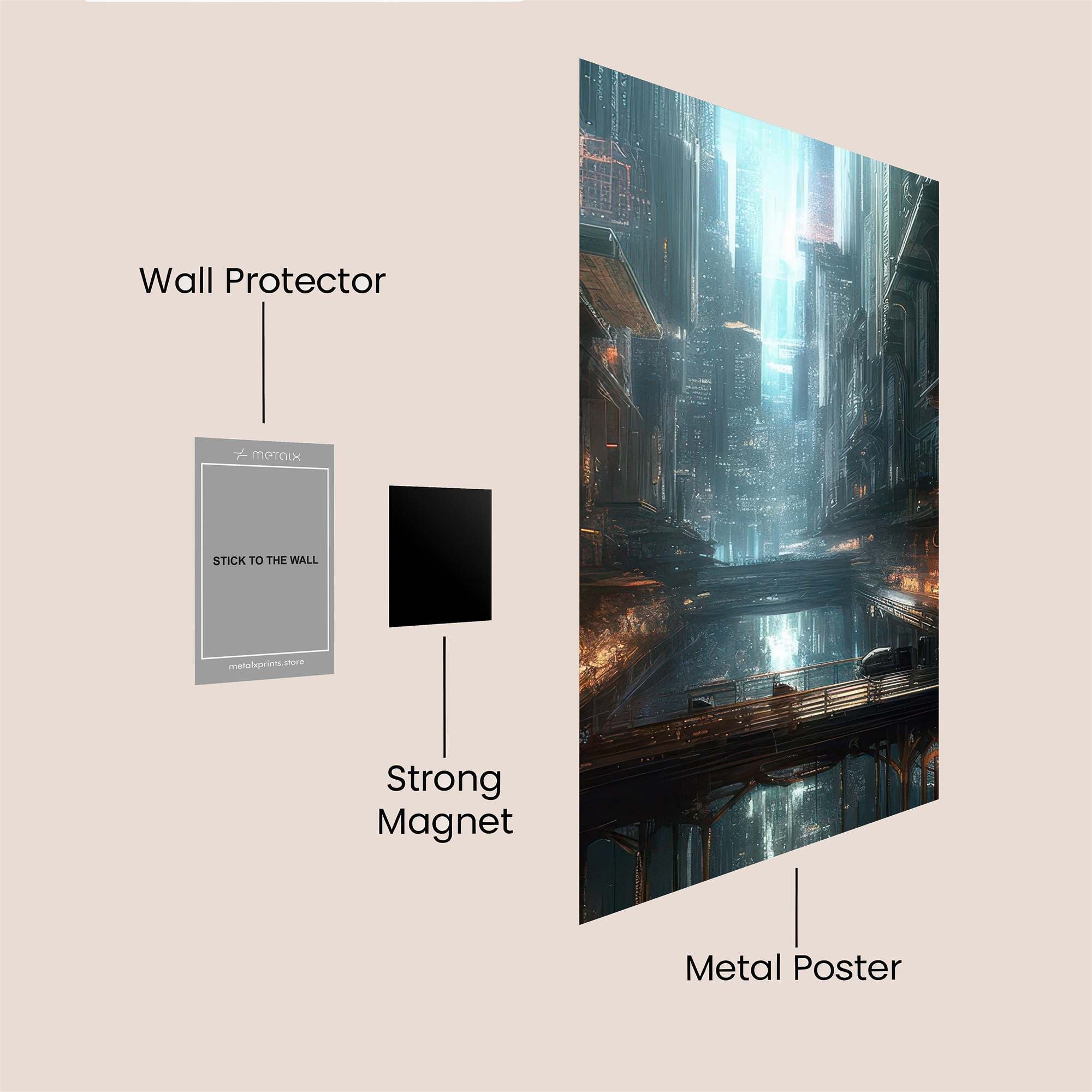 Forest Serenity Safe Wall Magnetic / M